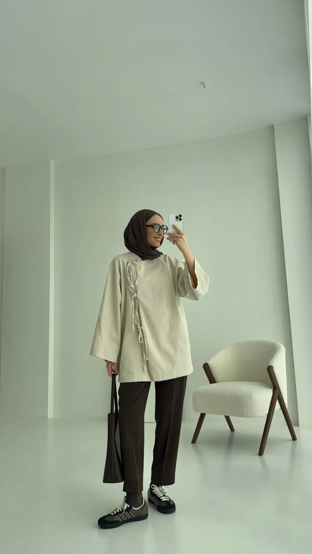 Gabardin Baglamalı Ceket/Kimono Taş - Görsel 2