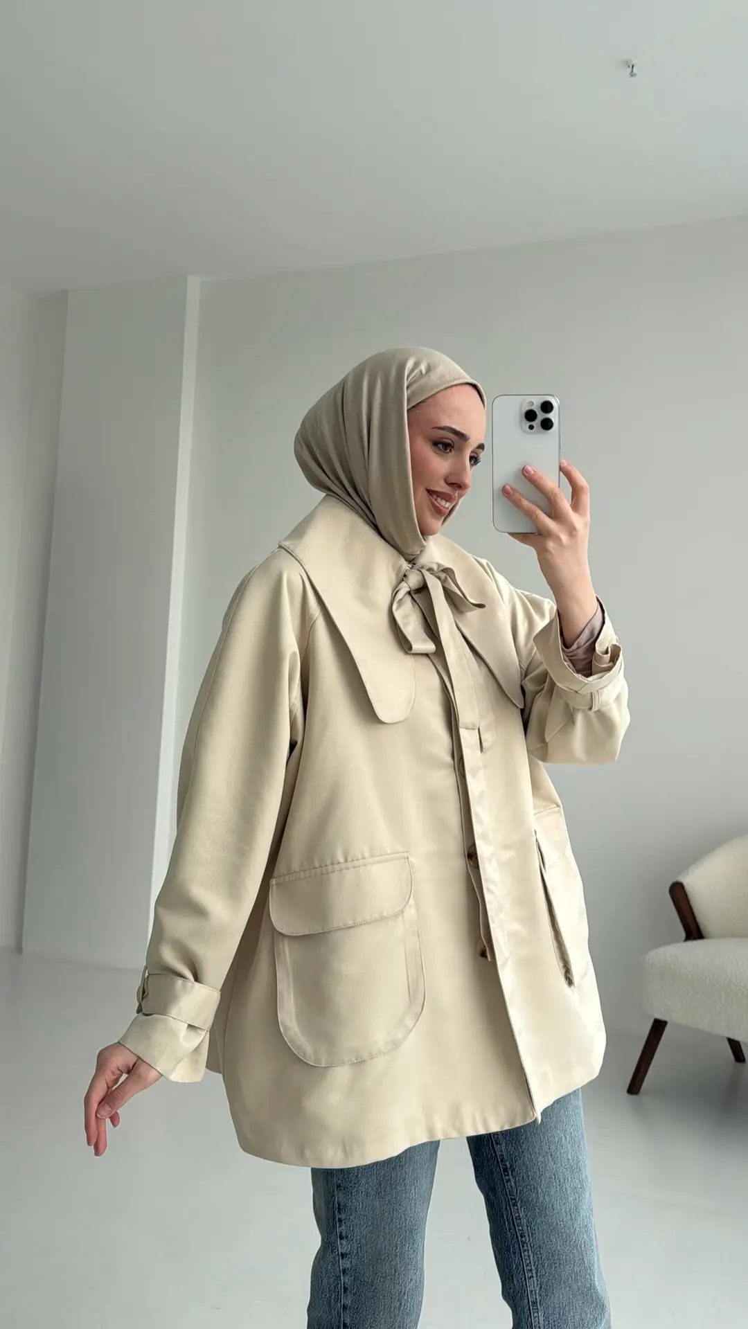 Astarlı Taş Trençkot - Görsel 5