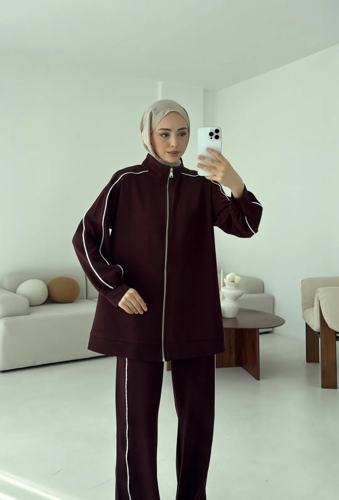 Garnili Oysho Takım Bordo - Görsel 4