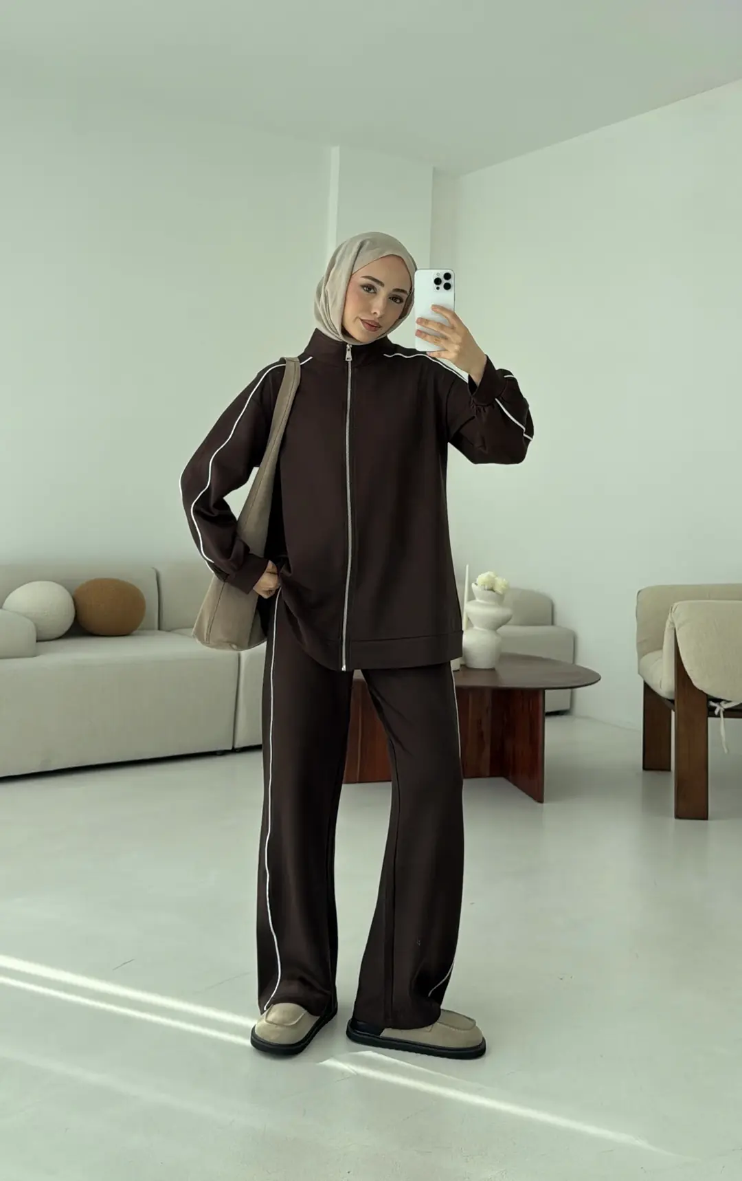 Garnili Oysho Takım Kahve - Görsel 2