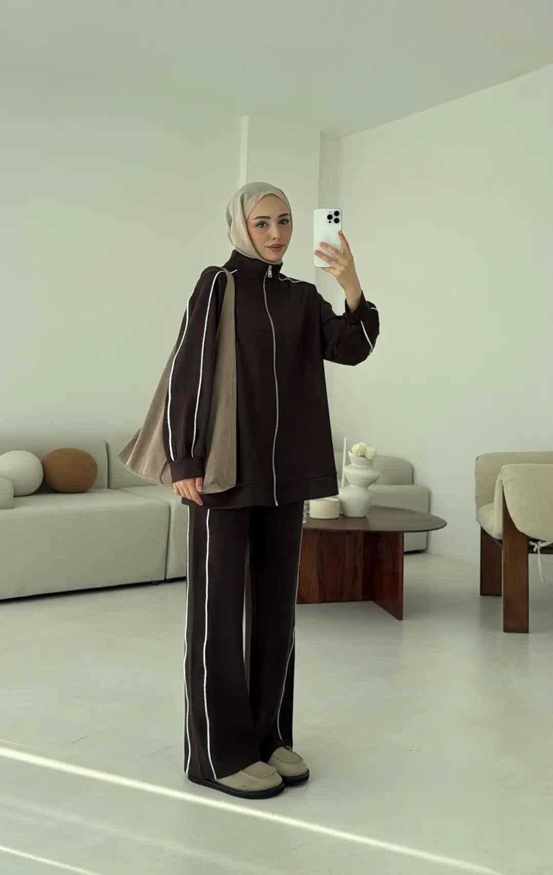 Garnili Oysho Takım Kahve - Görsel 4