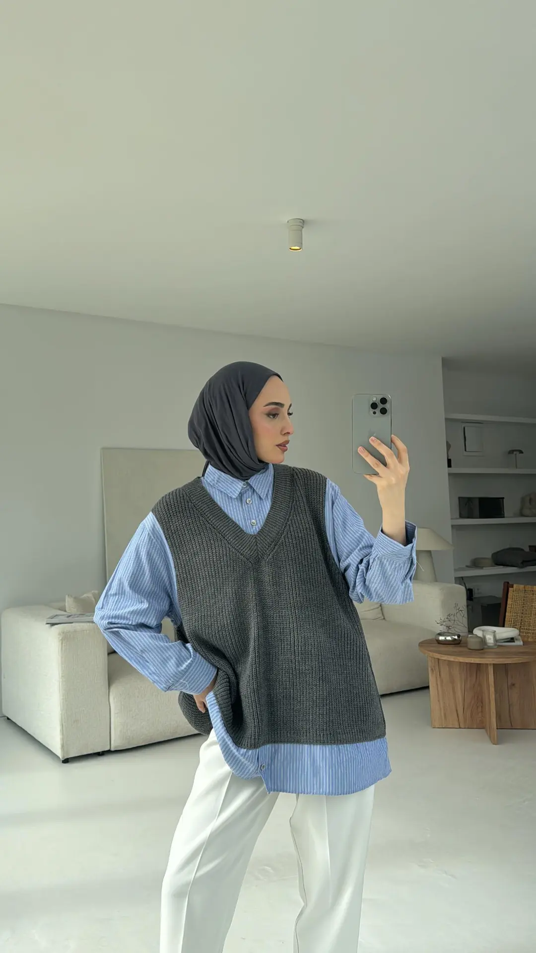 Gömlek Detaylı Triko