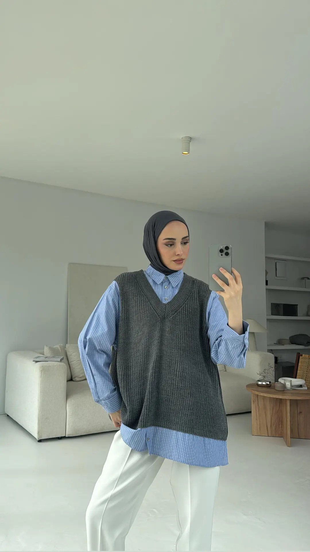 Gömlek Detaylı Triko - Görsel 3