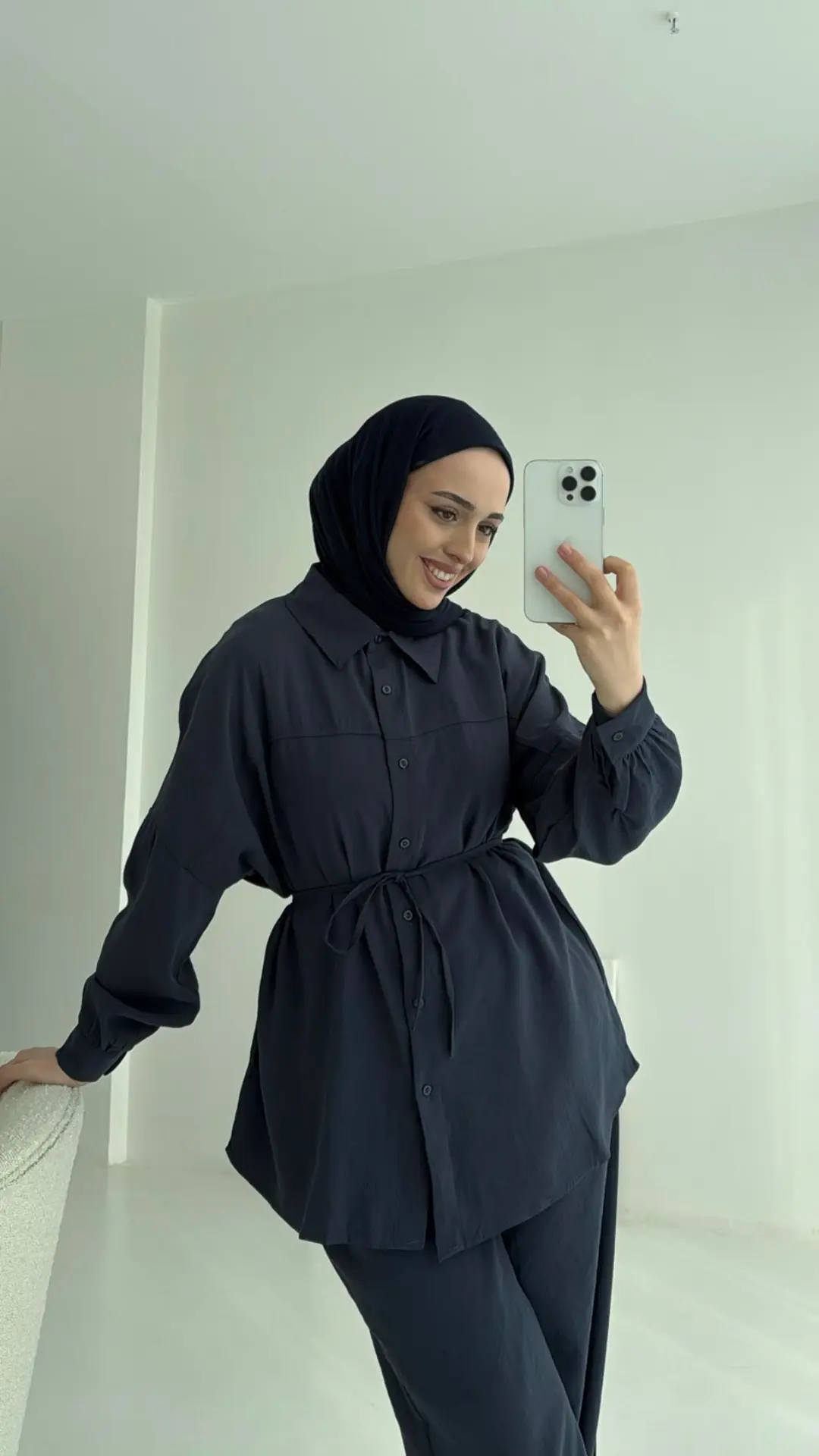 Gömlek Takım Antrasit - Görsel 3