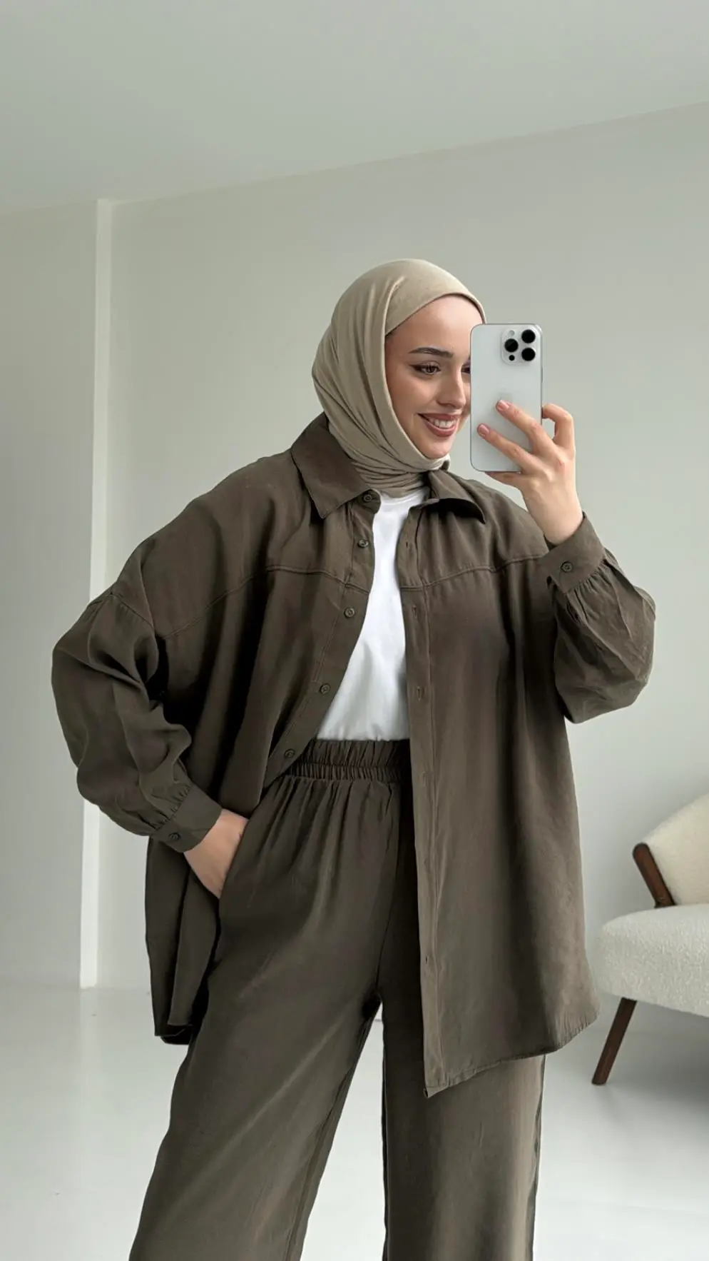 Gömlek Takım Haki - Görsel 7