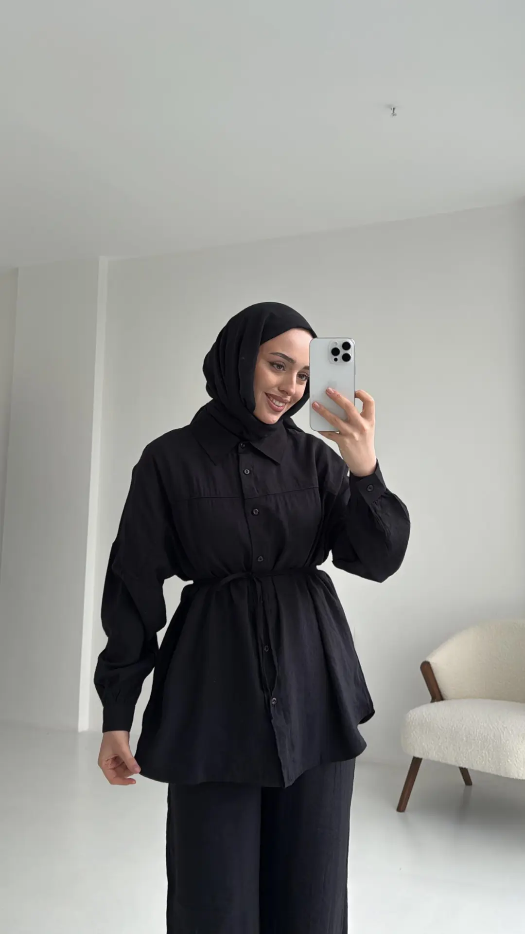 Gömlek Takım Siyah - Görsel 3