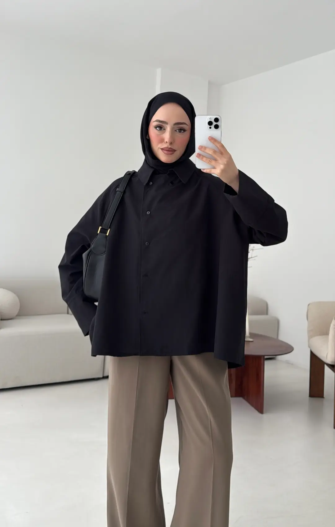 Gömlek/Trenç Siyah - Görsel 3