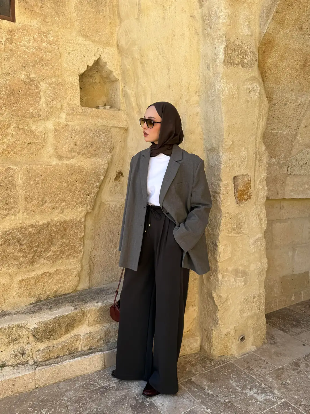 Gri Oversize Blazer Ceket - Görsel 6