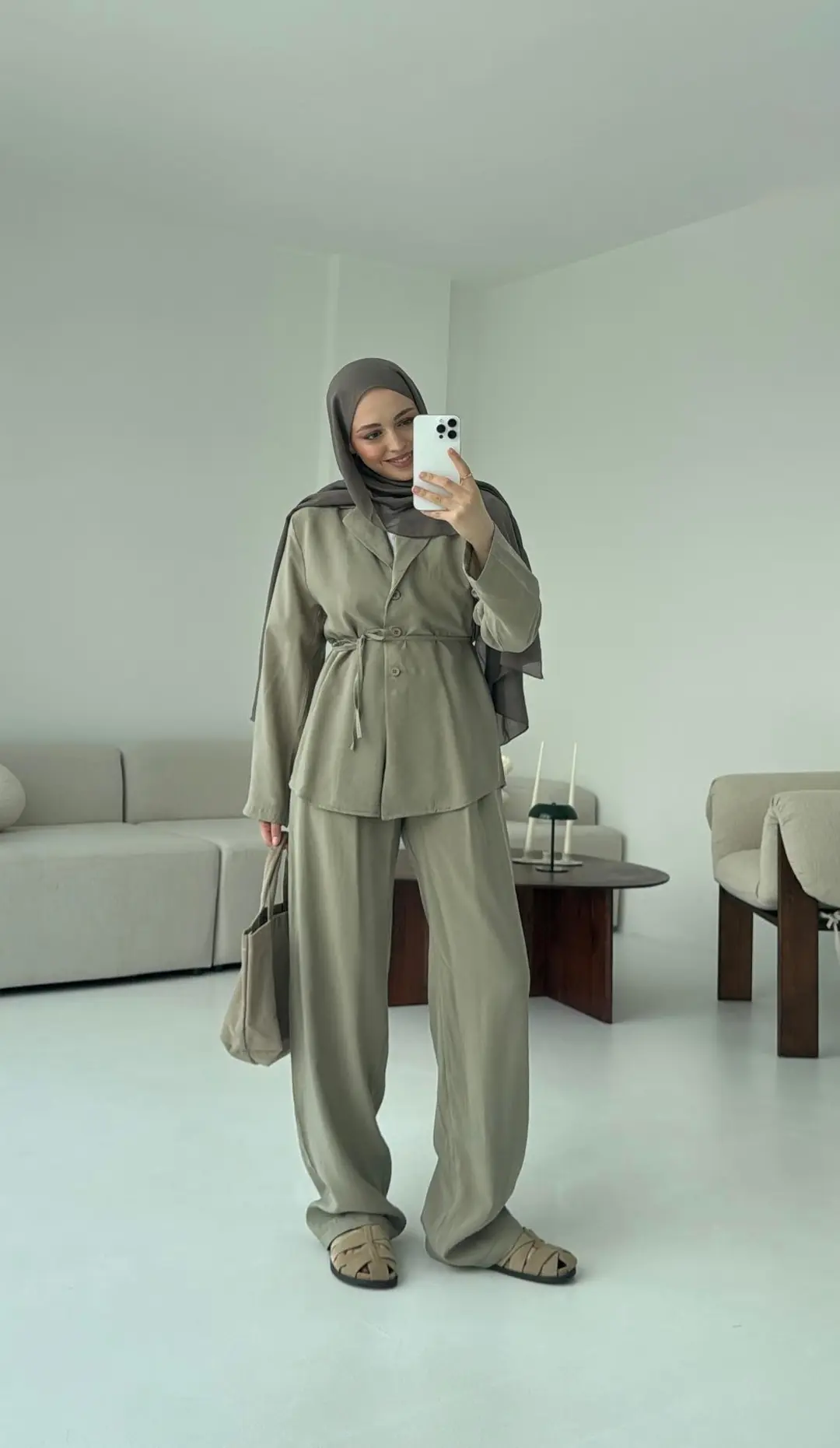 Haki Kruvaze Takım - Görsel 6