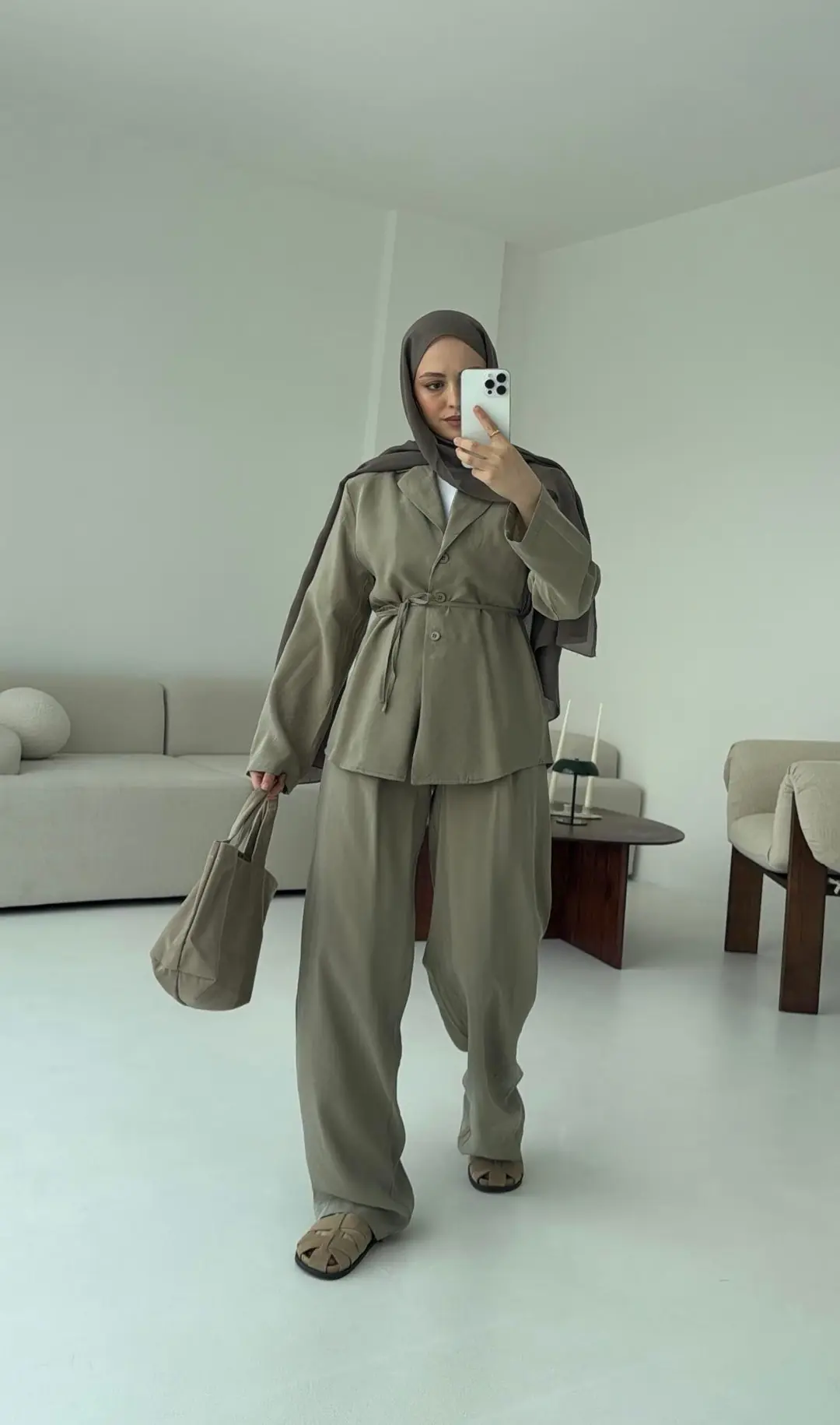 Haki Kruvaze Takım - Görsel 7