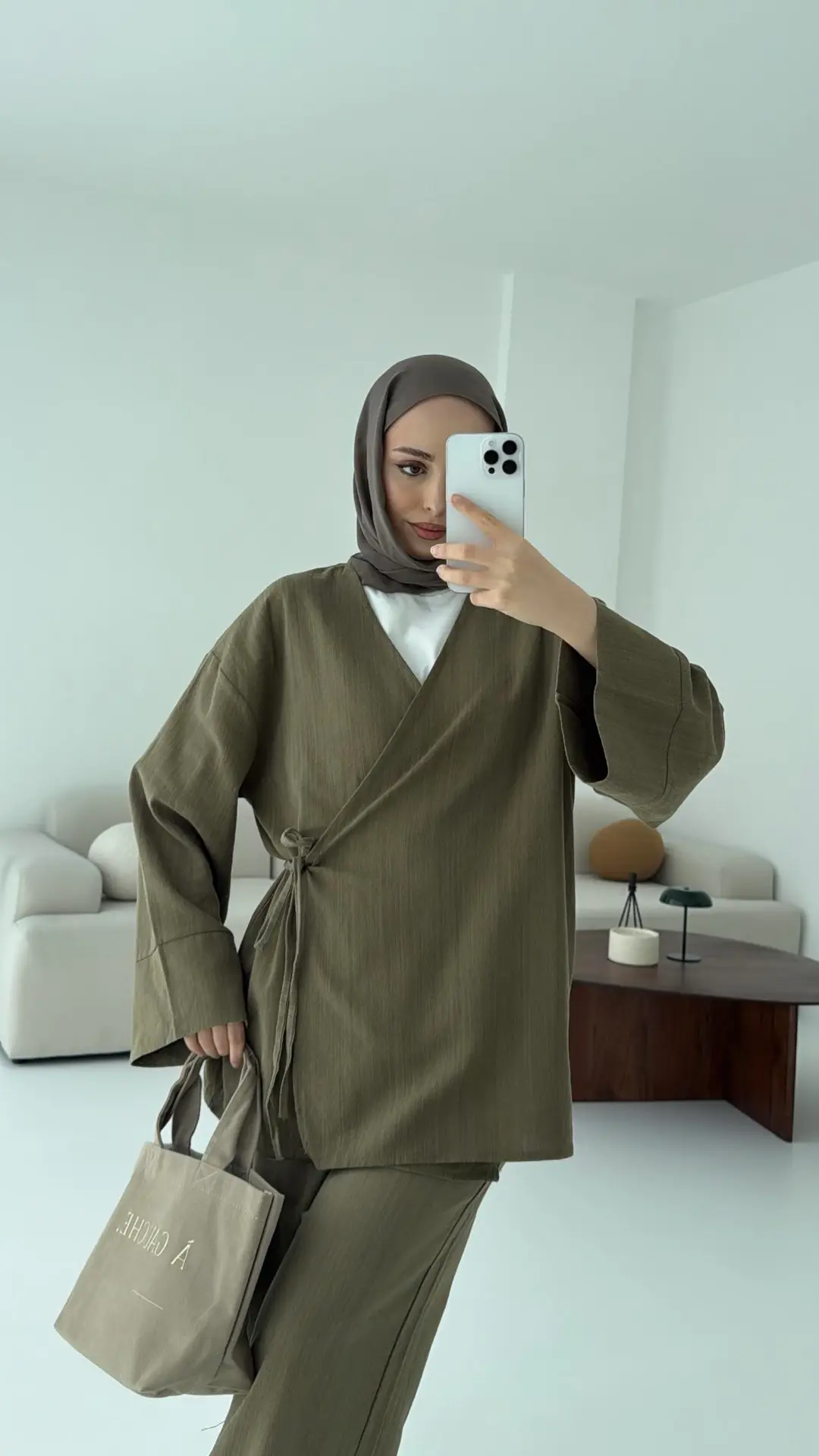 Haki Yandan Bağlamalı Takım - Görsel 4