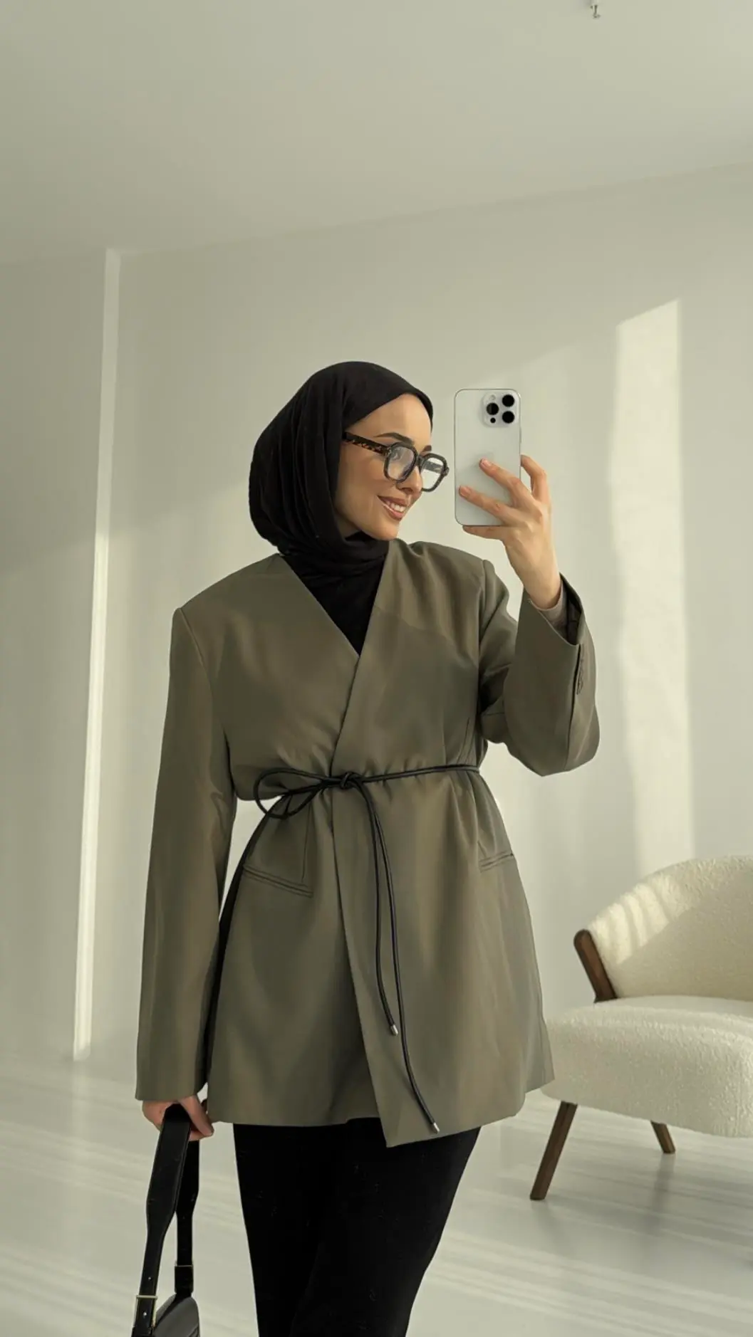 Hakim Yaka Blazer Ceket Çağla - Görsel 2