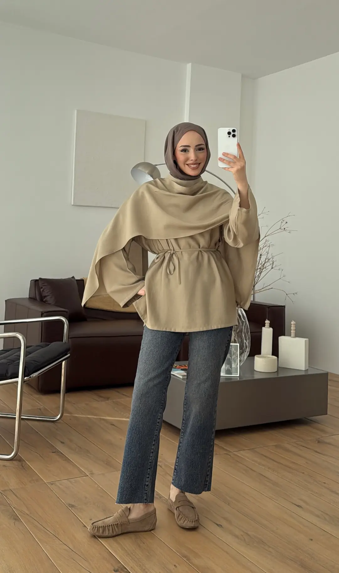 Hakim Yaka Bluz Gömlek Çağla - Görsel 4