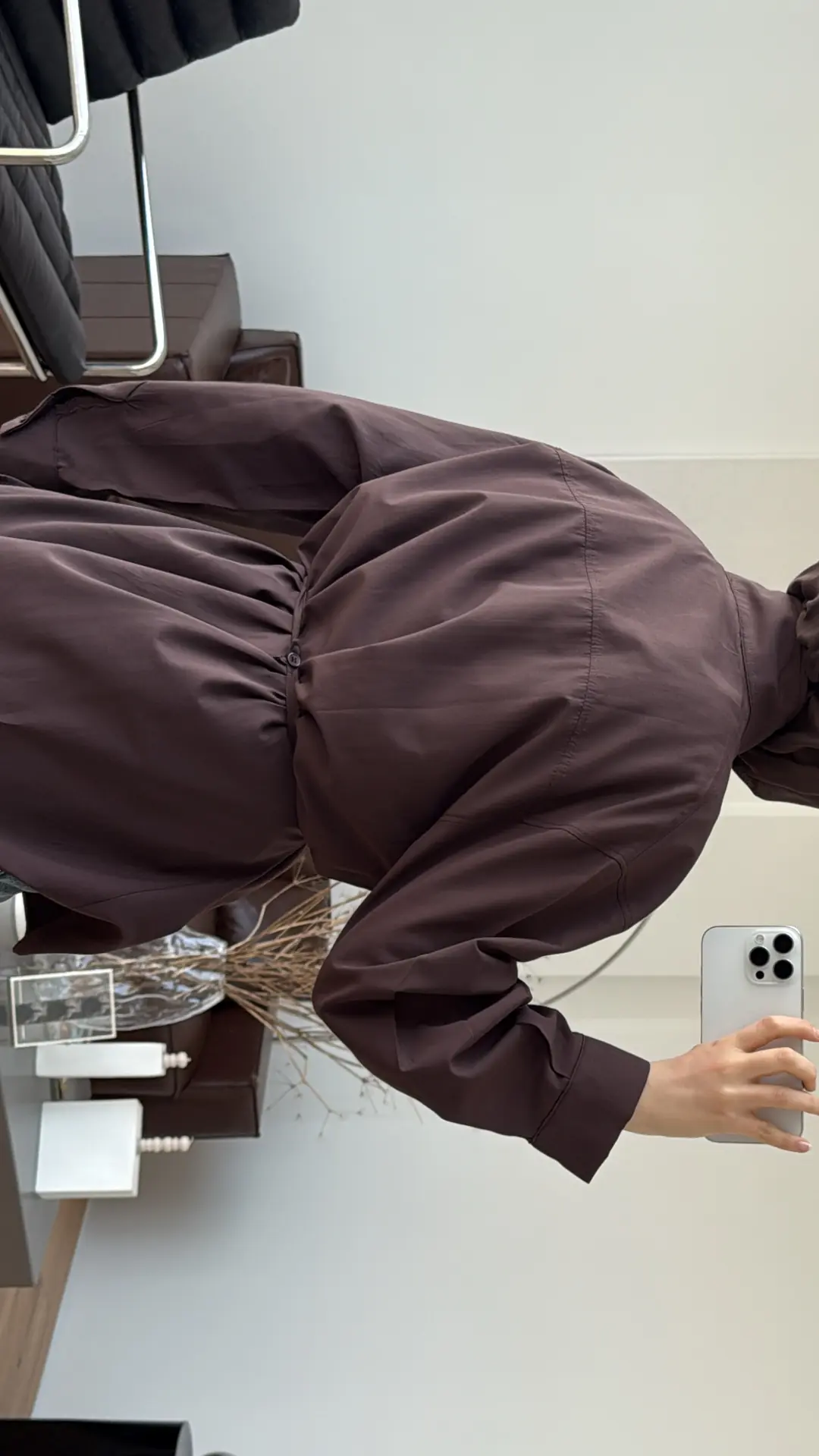 Hakim Yaka Gömlek Kahve - Görsel 3