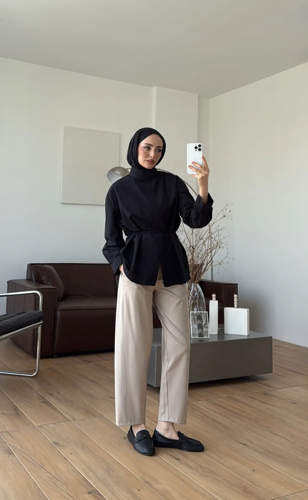 Hakim Yaka Gömlek Siyah - Görsel 2