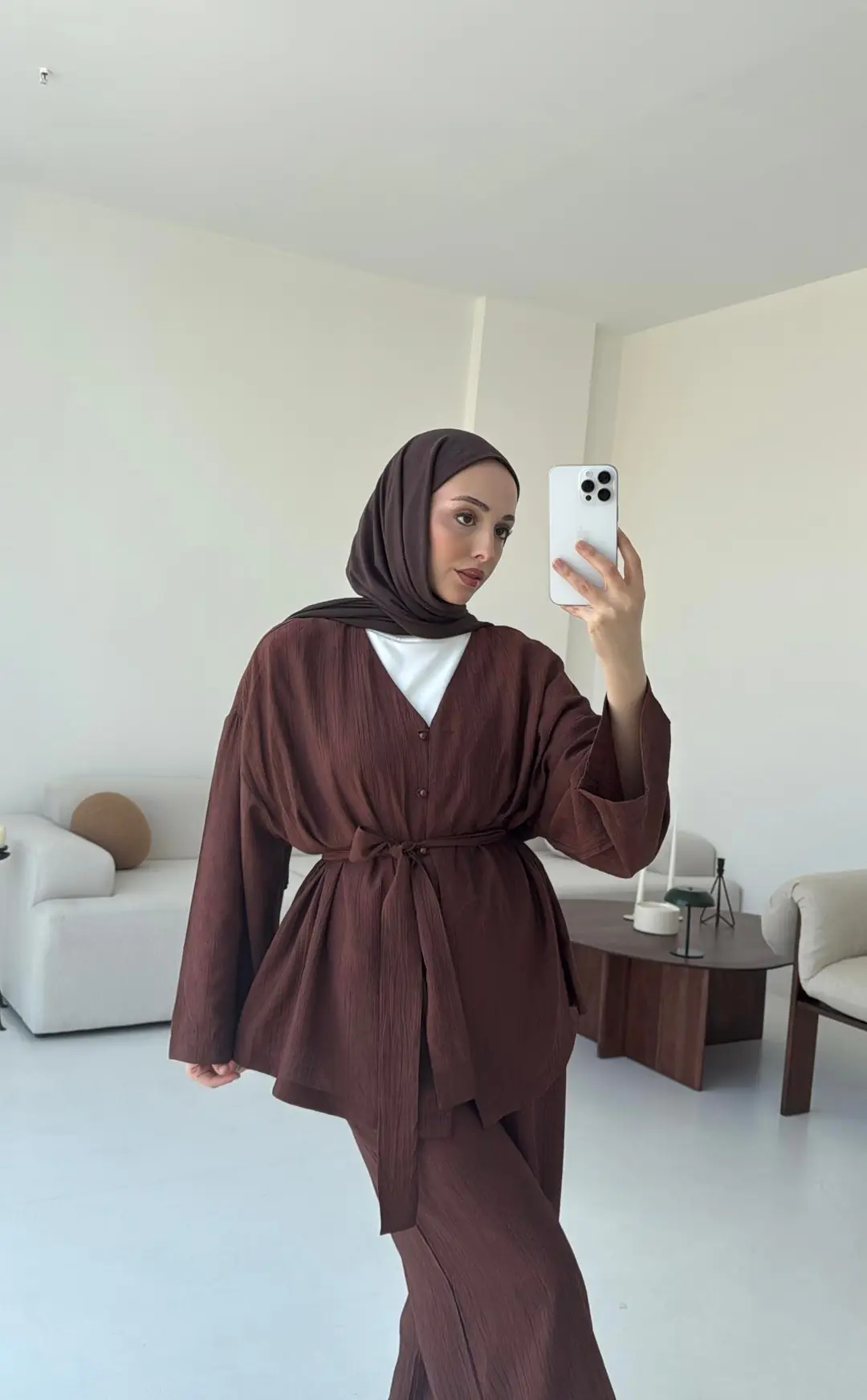 Kahve Bağlamlı Takım - Görsel 2