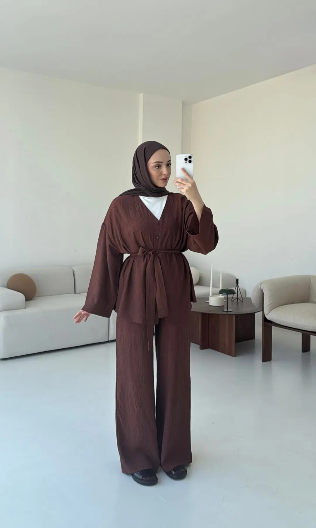 Kahve Bağlamlı Takım - Görsel 3