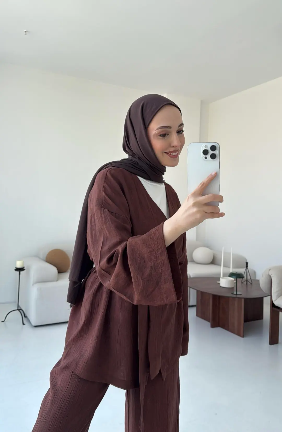 Kahve Bağlamlı Takım - Görsel 5