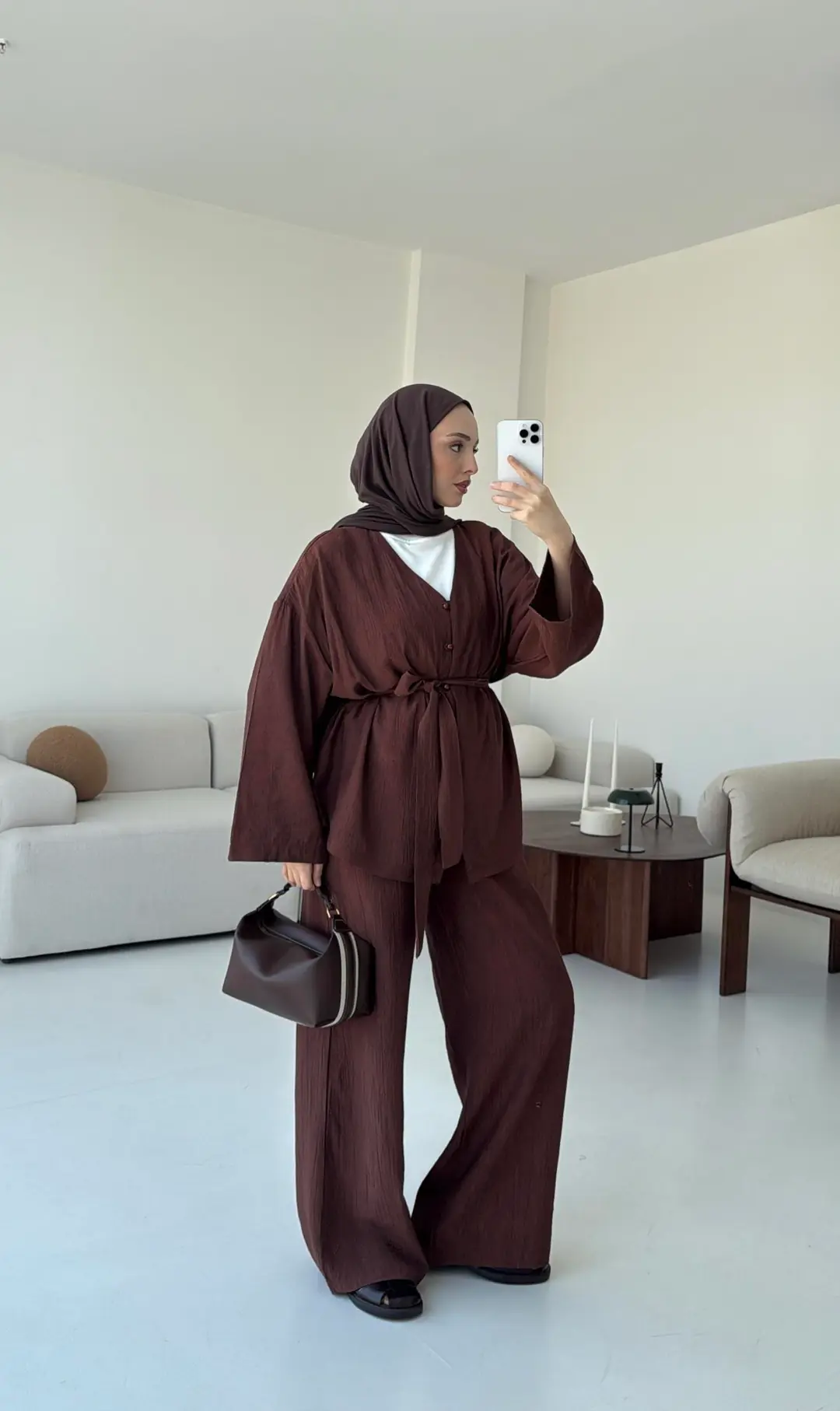 Kahve Bağlamlı Takım - Görsel 6