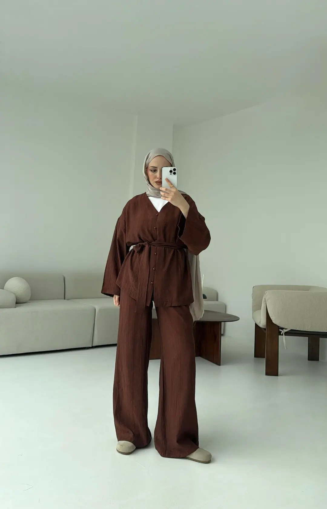 Kahve Bağlamlı Takım - Görsel 5