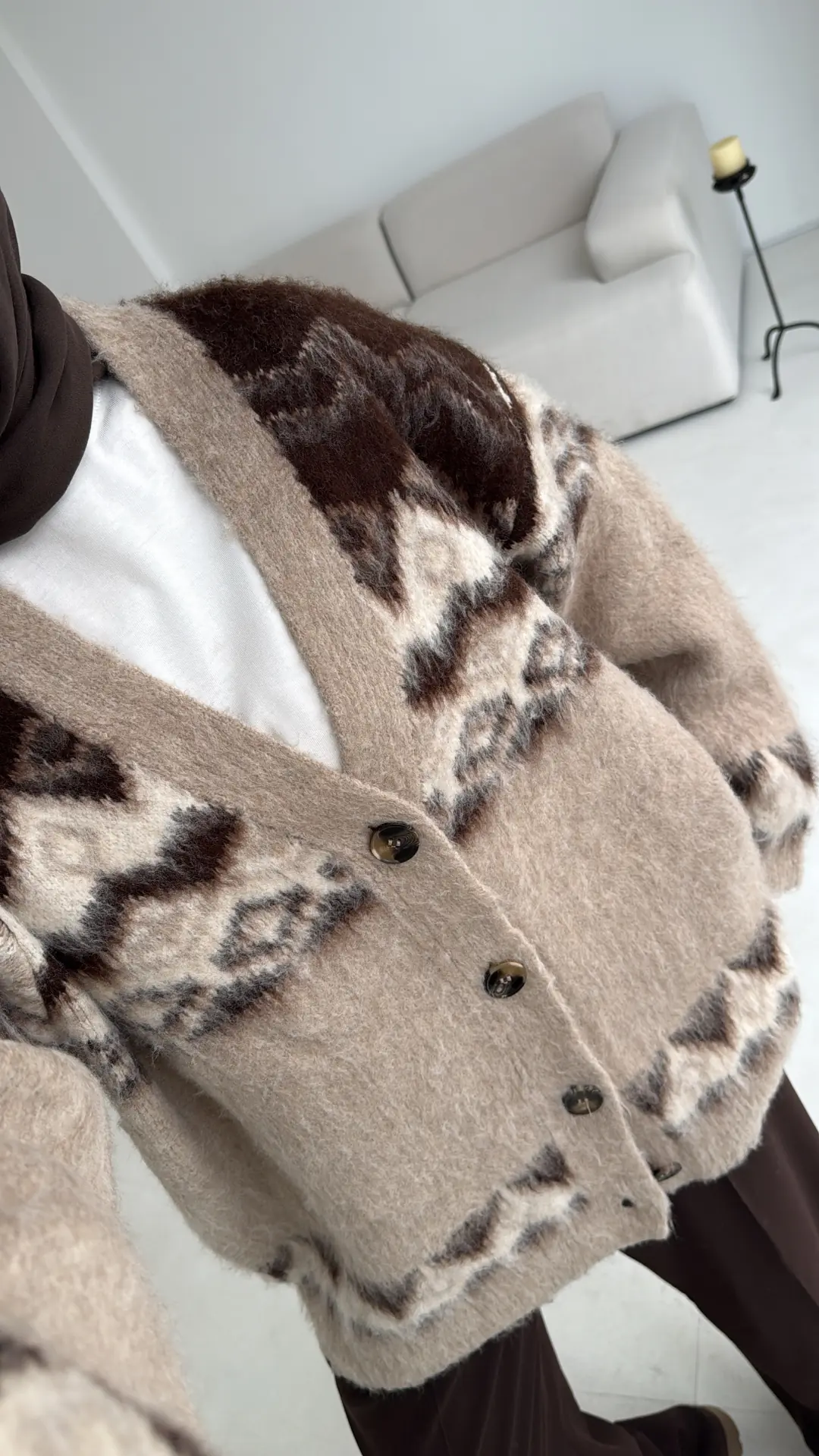 Kalın Desenli Hırka - Görsel 2