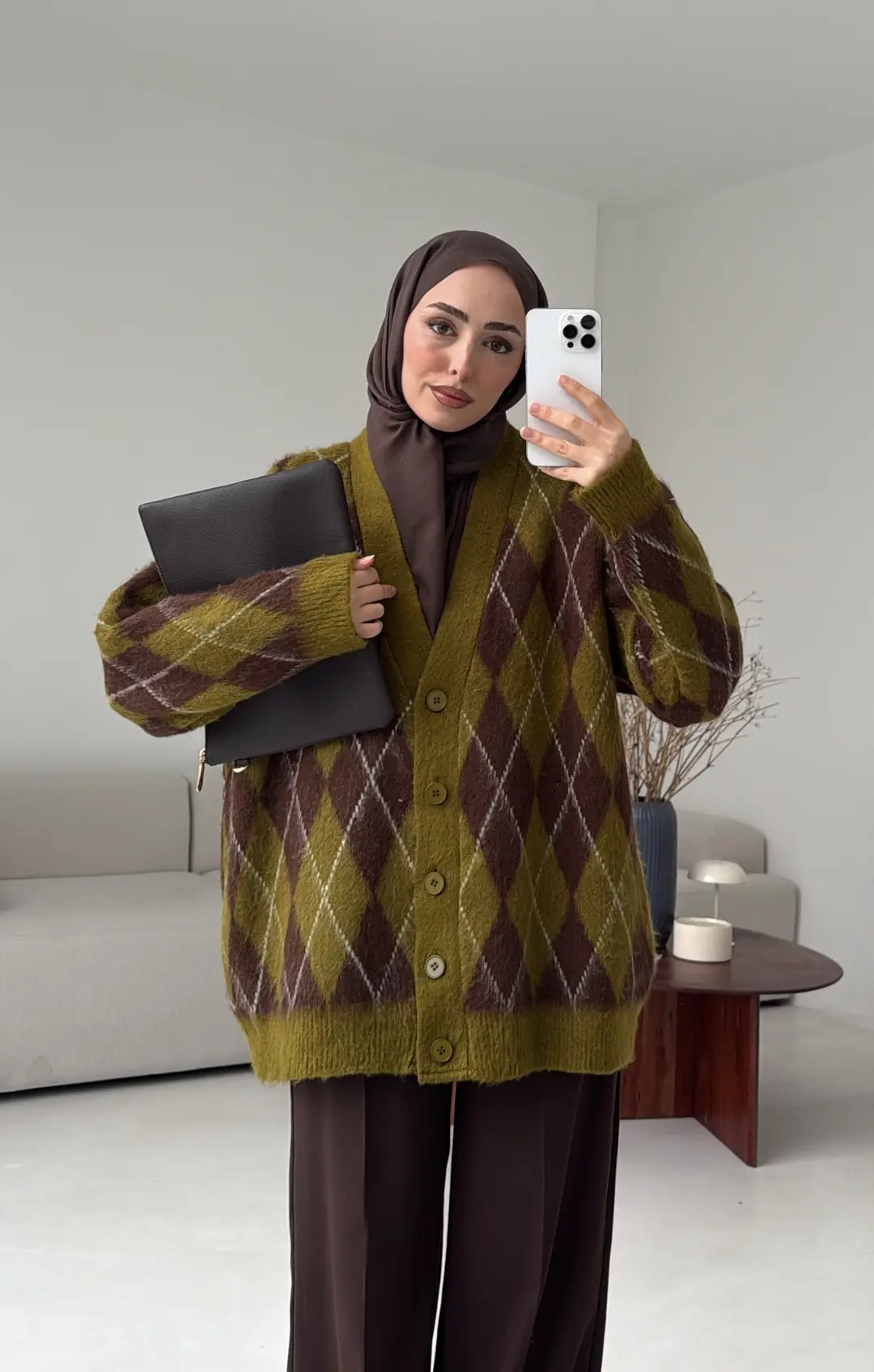 Kalın Hırka Kahve/Zeytin Yeşili