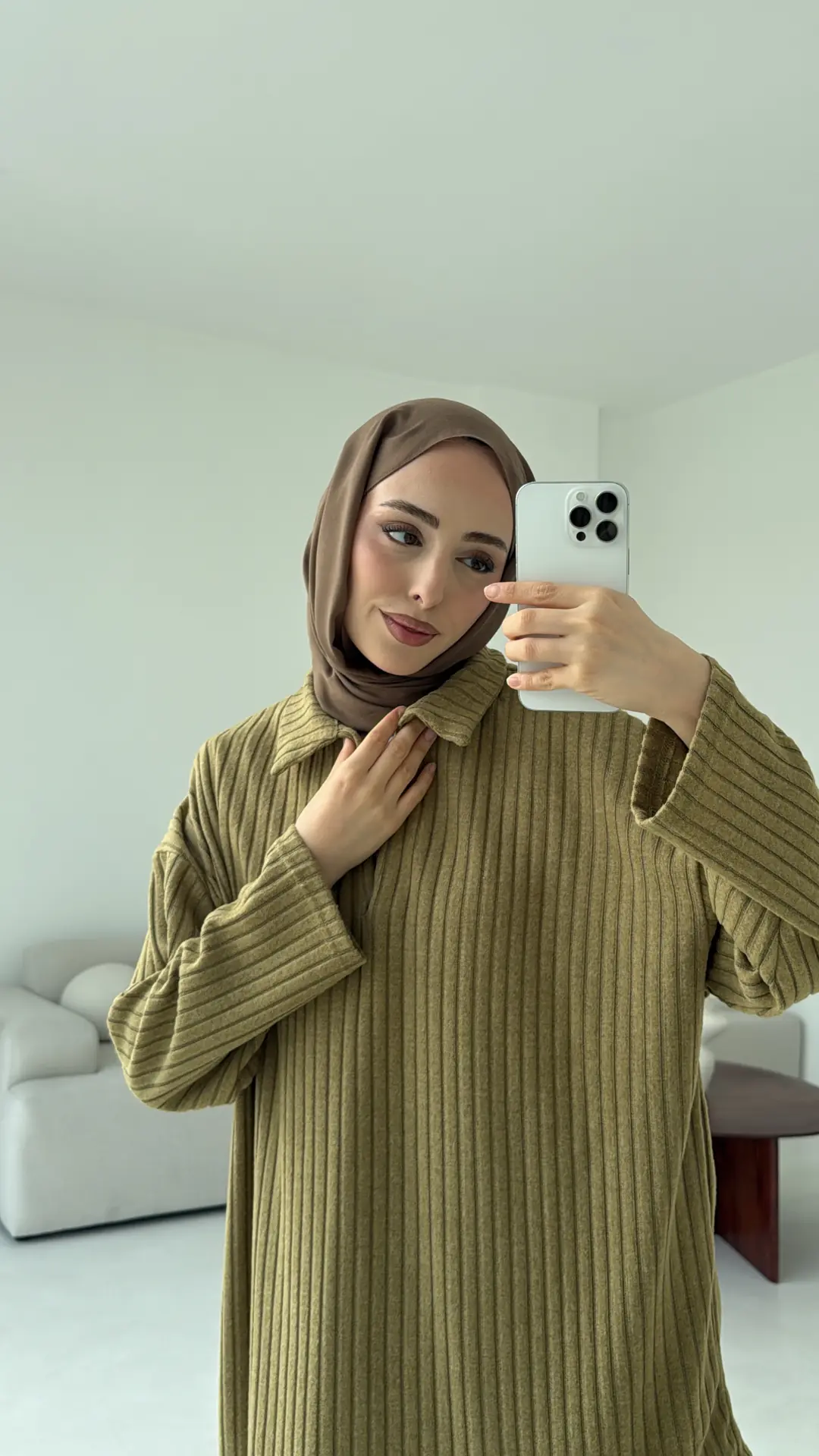 Kaskorse Bluz Pantolon Takım Olive - Görsel 3