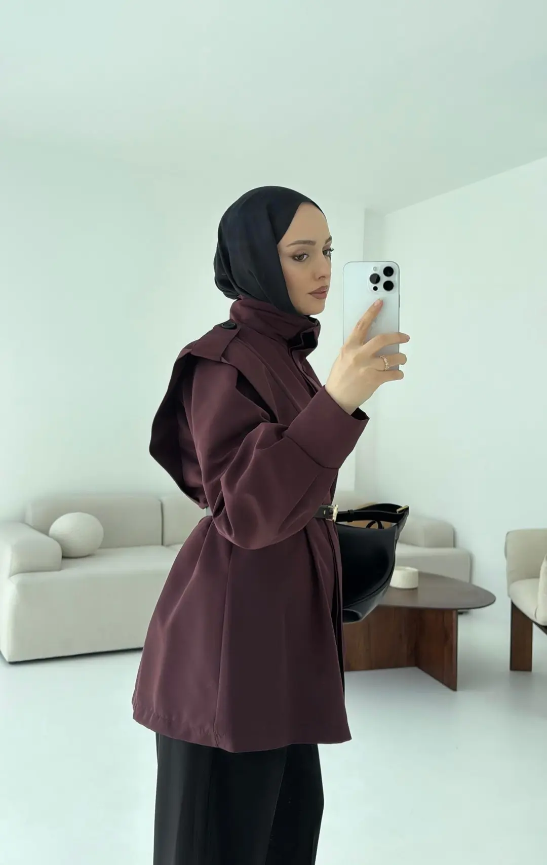 Kemerli Trençkot - Görsel 4