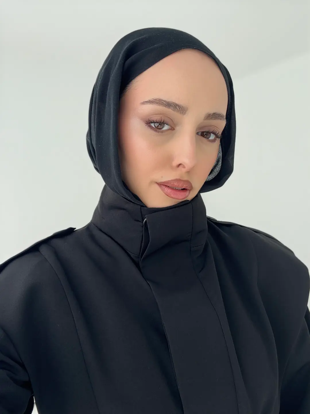 Kemerli Trençkot Siyah - Görsel 6