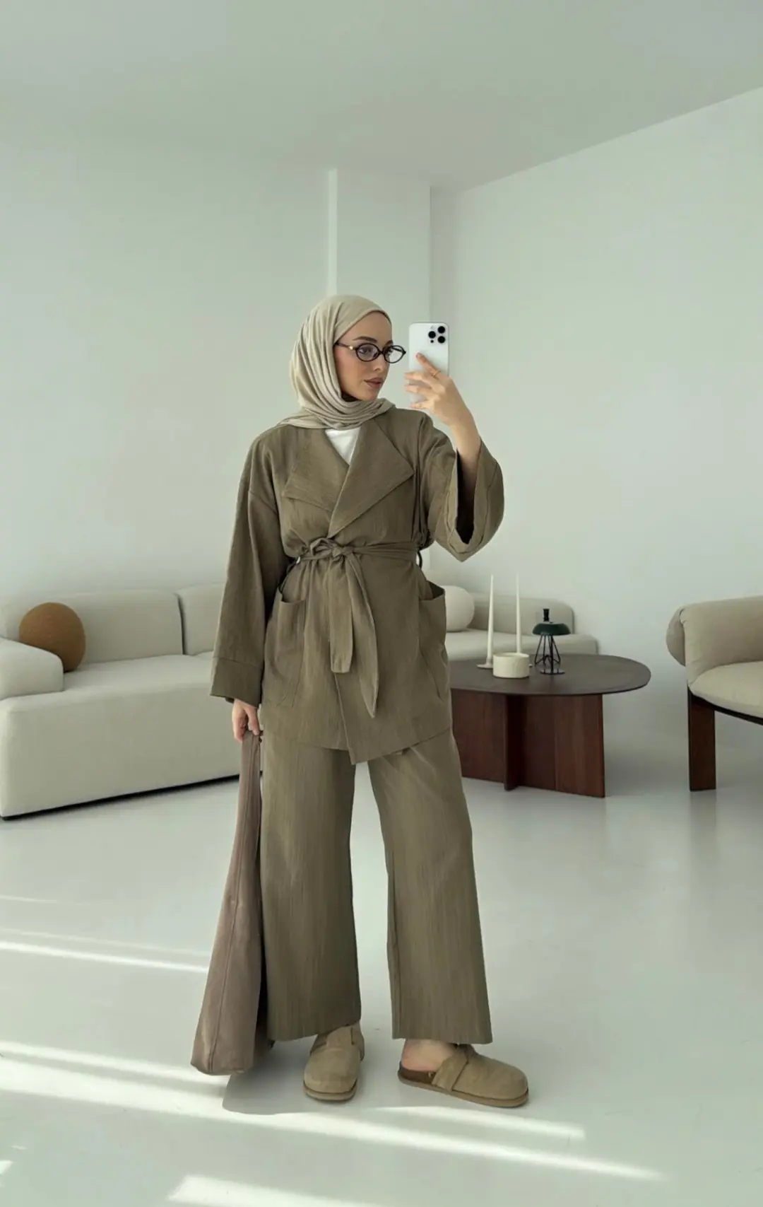 Keten Ceketli Takım Haki