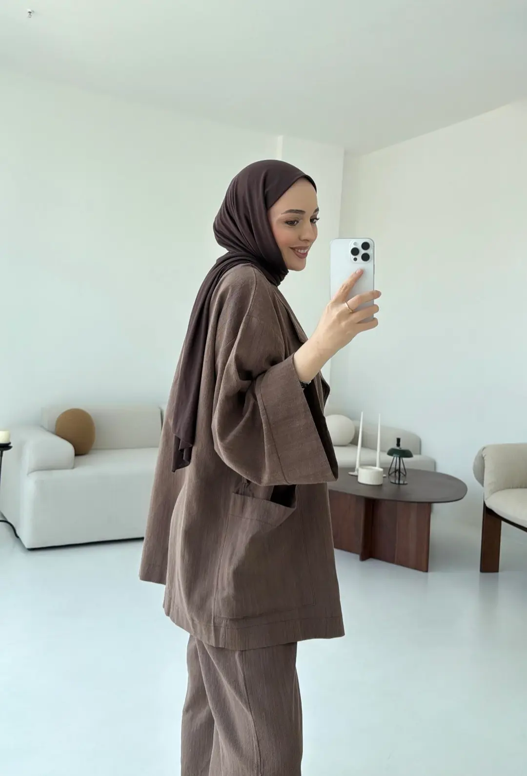 Keten Ceketli Takım - Görsel 2