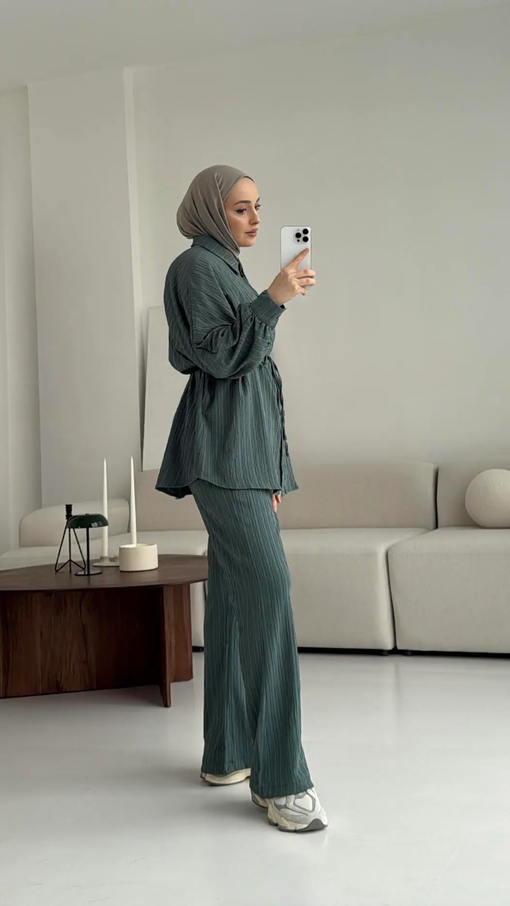 Kıraşlı Gömlekli Takım Yeşil