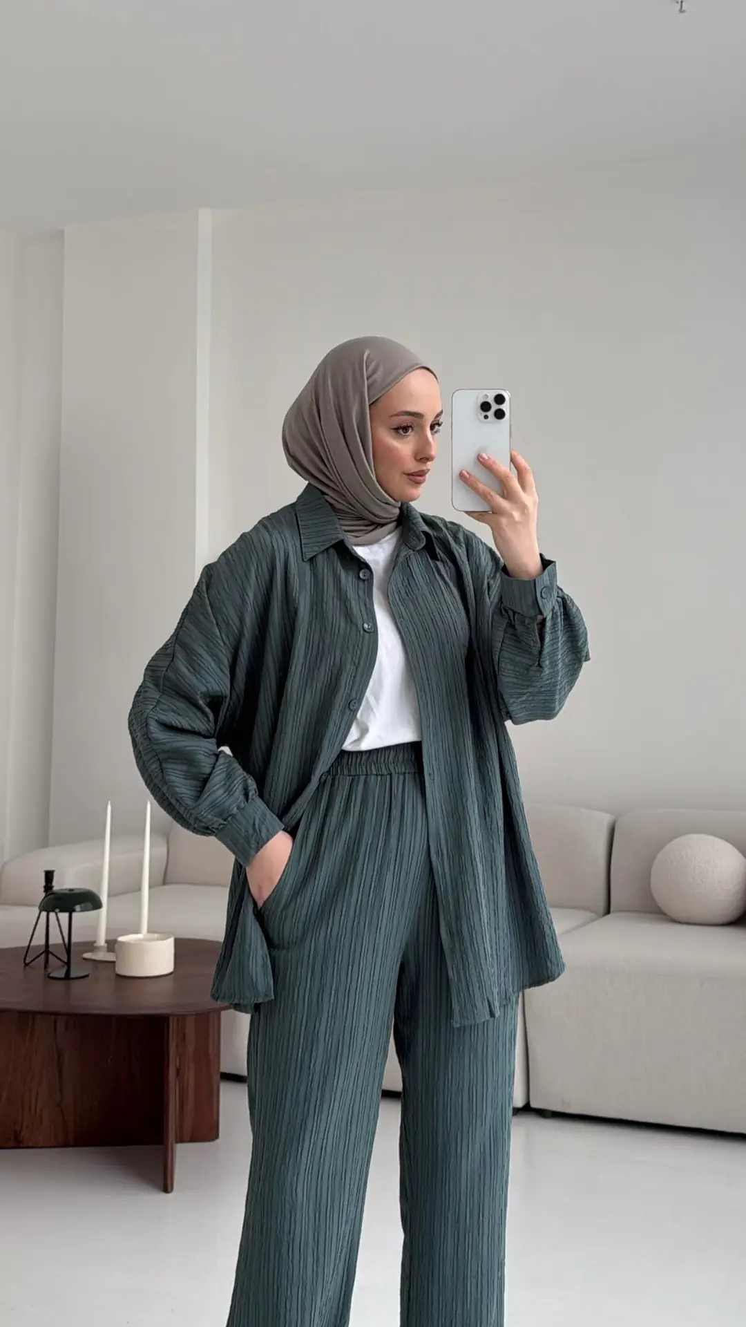 Kıraşlı Gömlekli Takım Yeşil - Görsel 4