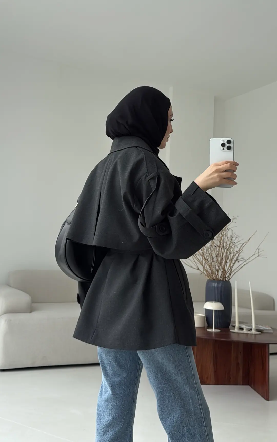 Kısa Trenç Antrasit