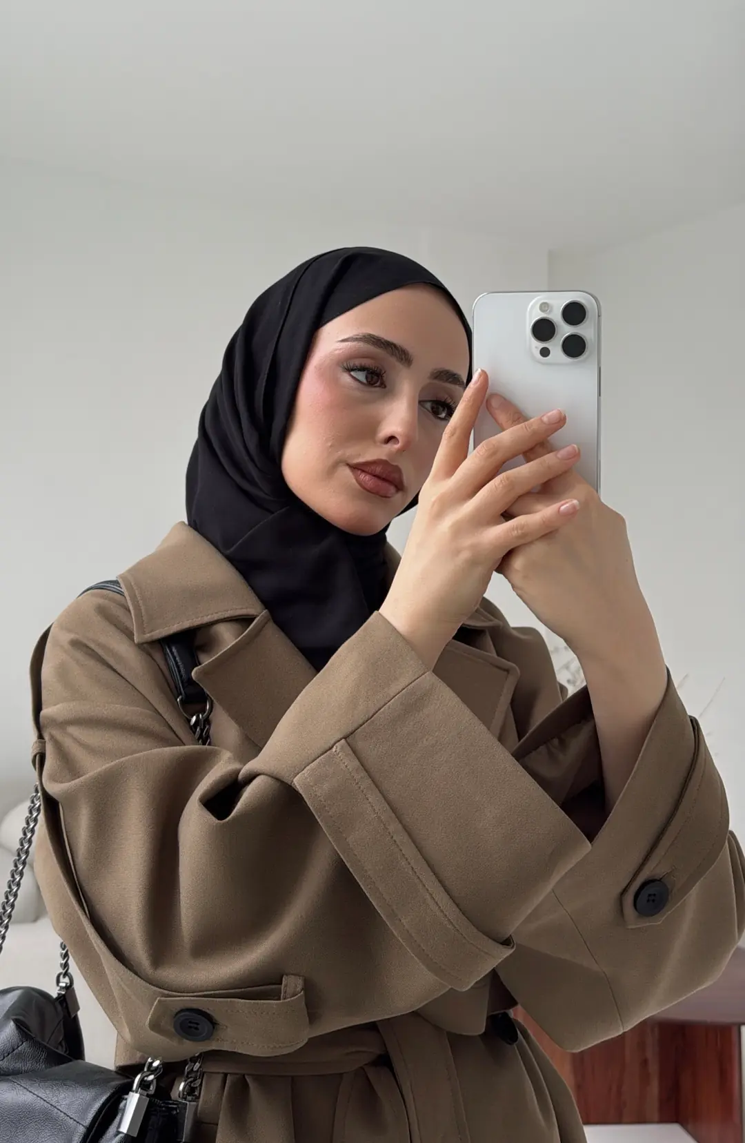 Kısa Trenç Caramel - Görsel 4