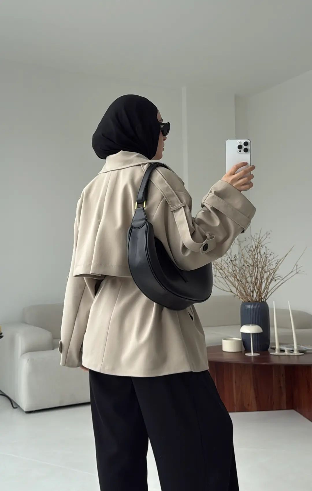 Kısa Trenç Taş - Görsel 3