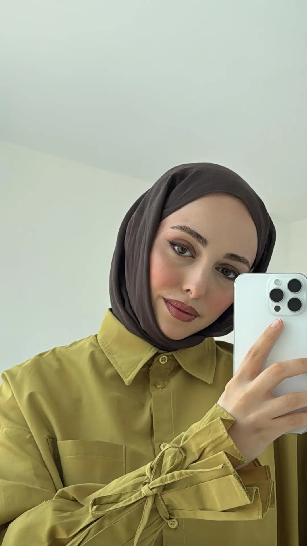 Kol Detay Tasarım Gömlek Olive - Görsel 6