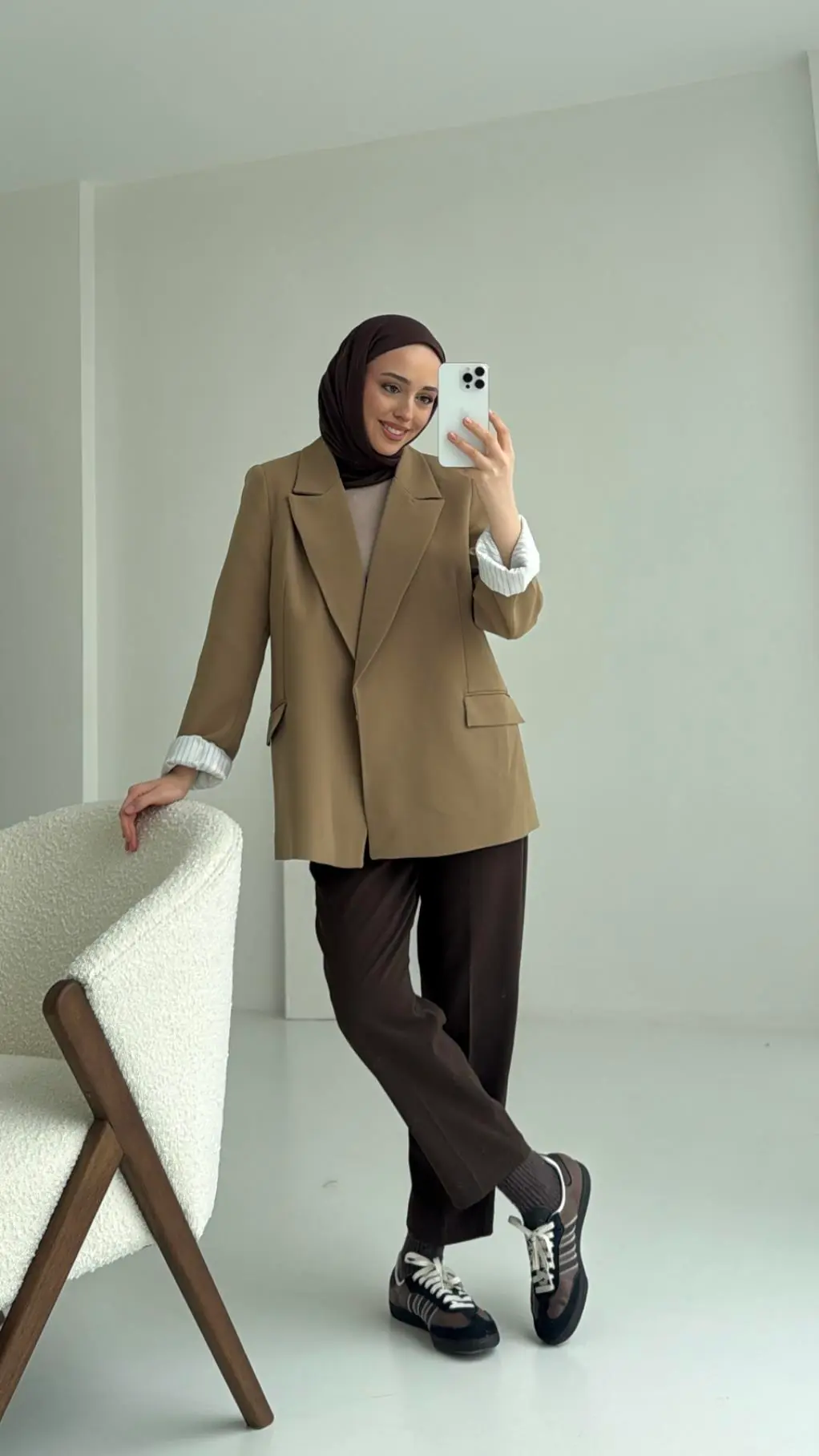 Kolu Katlamalı Blazer Ceket - Görsel 2