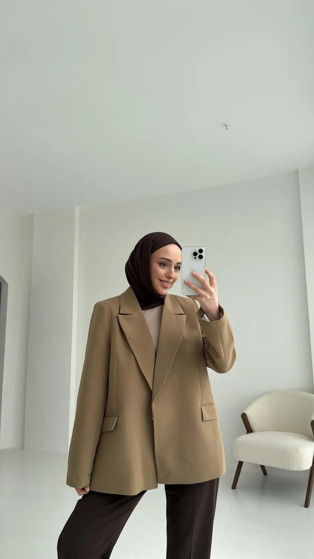 Kolu Katlamalı Blazer Ceket - Görsel 5