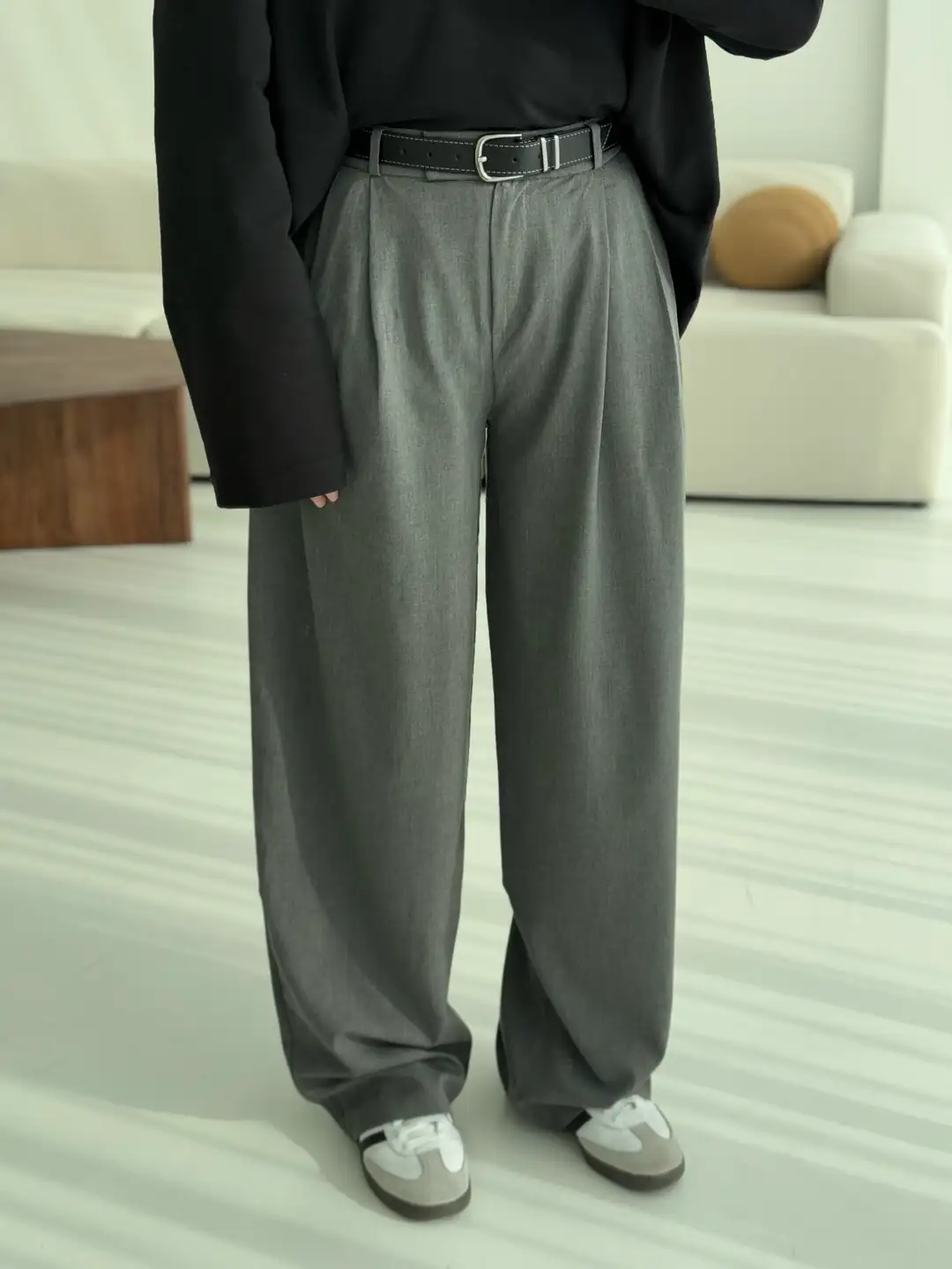 Koyu Gri Premium Kumaş Pantolon