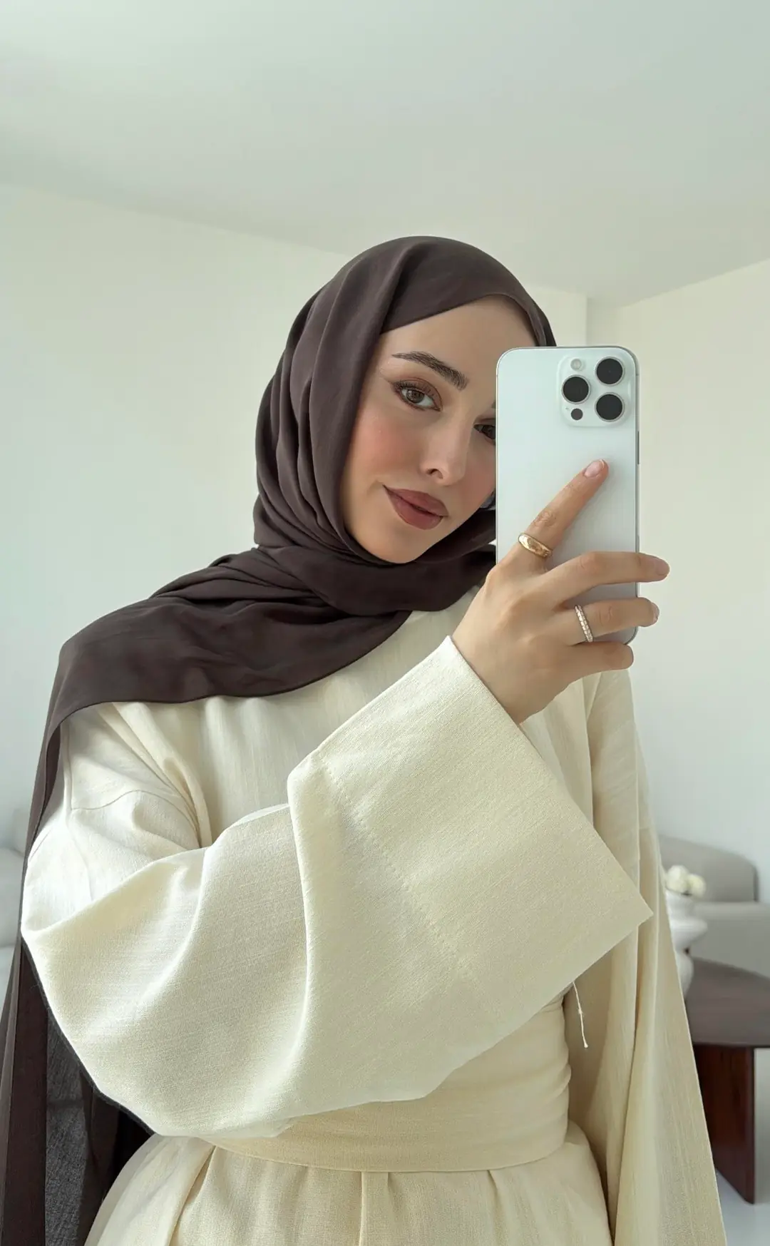 Krem Kuşaklı Bluz Takım - Görsel 7