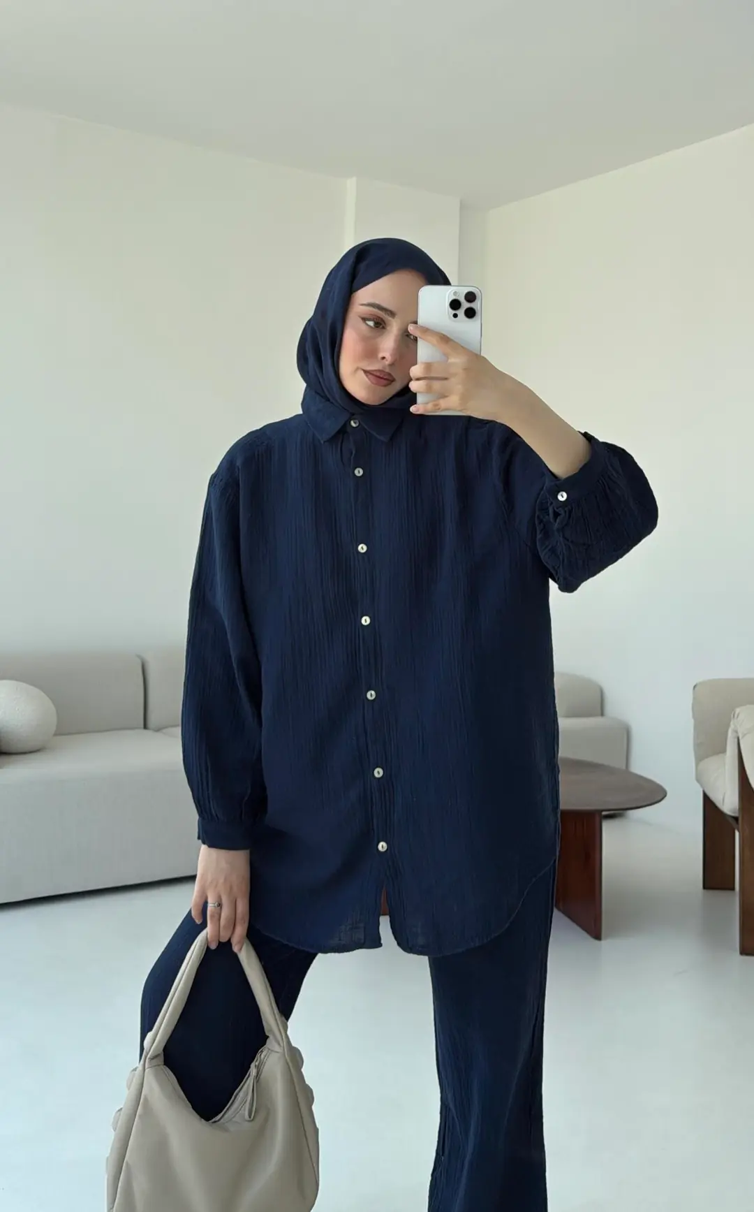 Lacivert Gömlekli Yazlık Takım