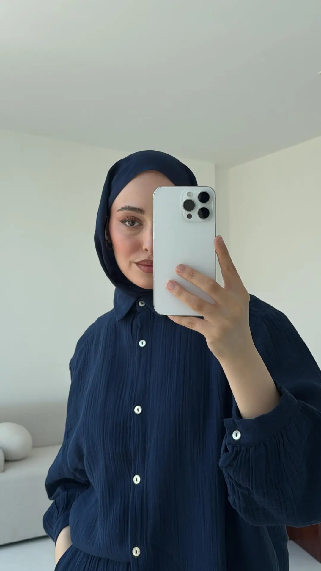 Lacivert Gömlekli Yazlık Takım - Görsel 3