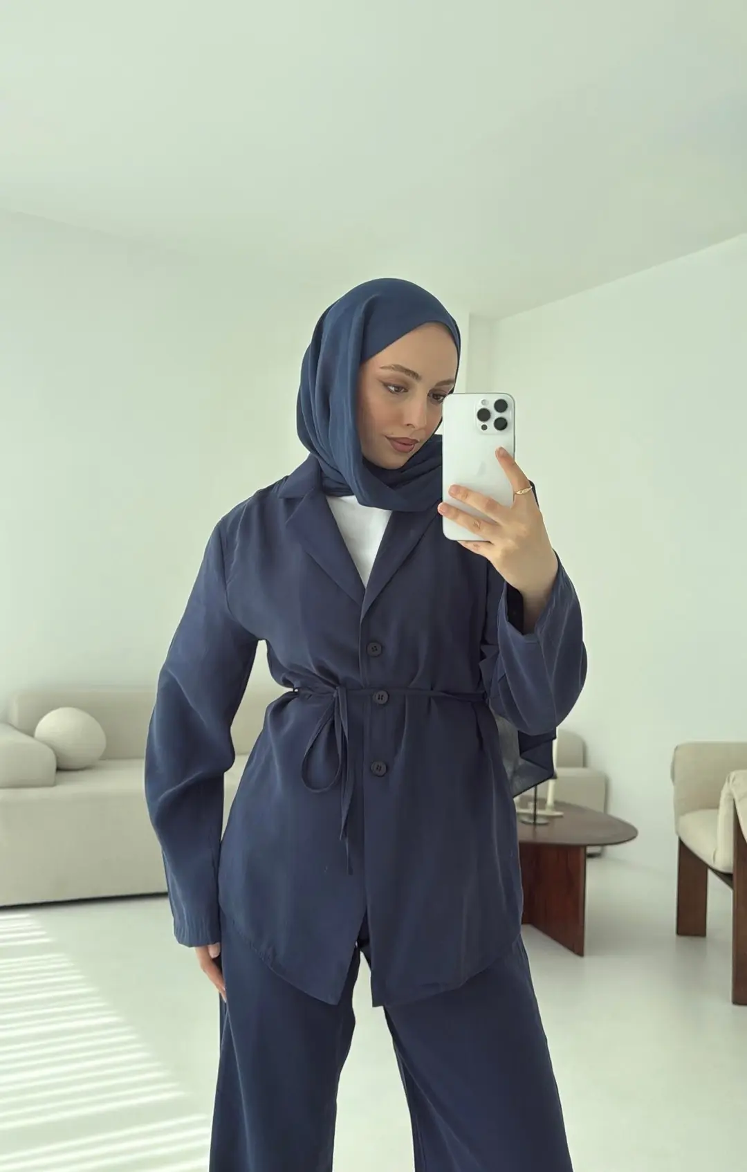 Lacivert Kruvaze Takım