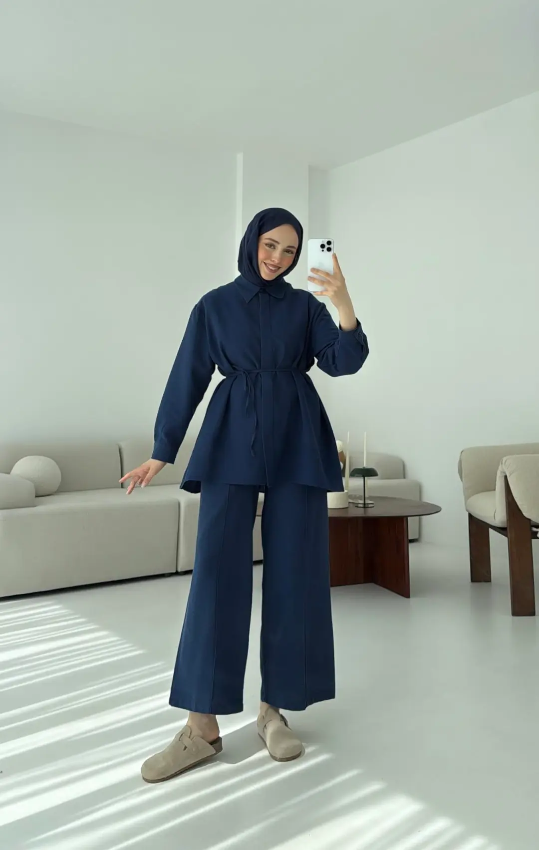 Lacivert Patlı Takım - Görsel 2