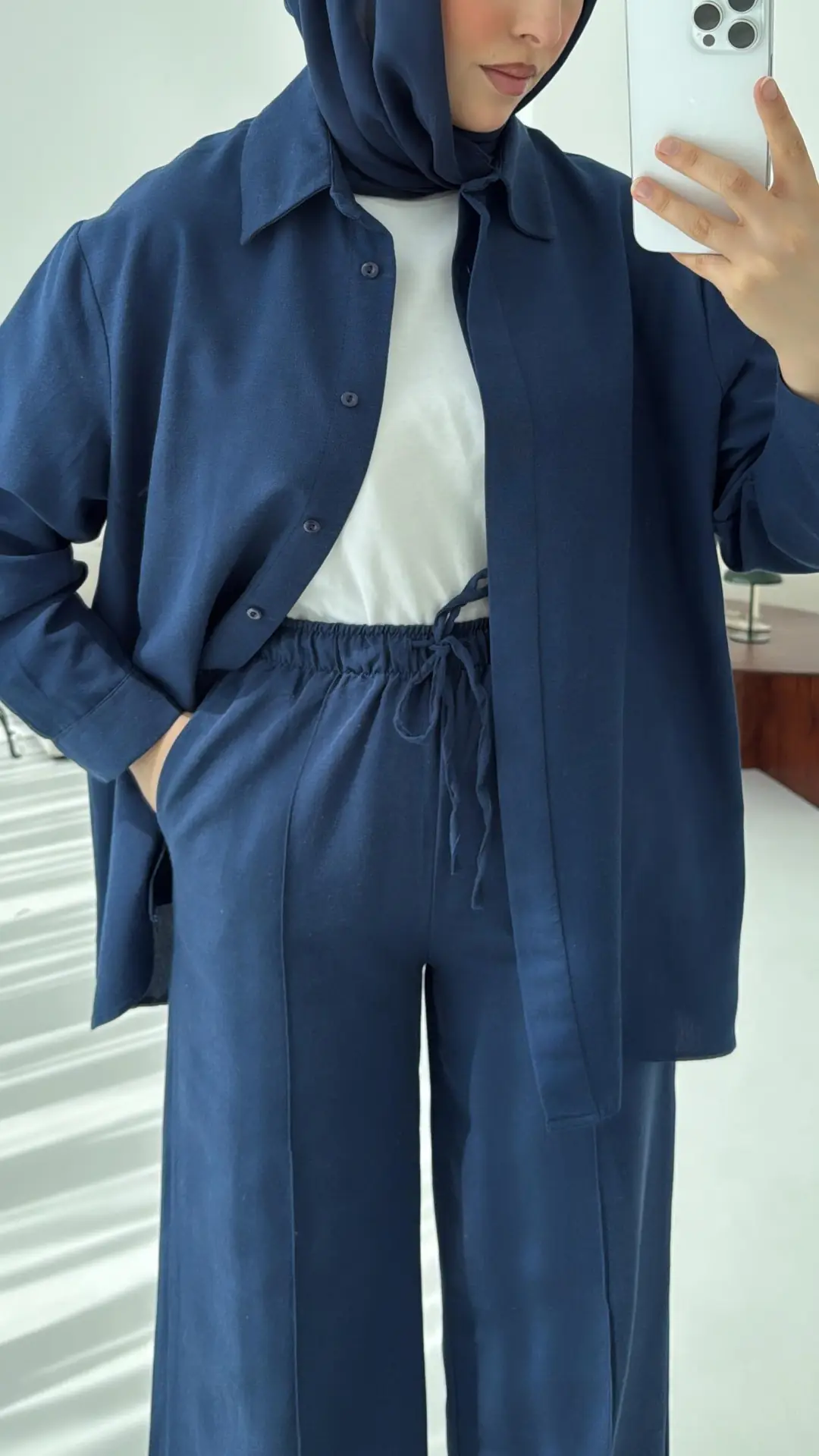 Lacivert Patlı Takım - Görsel 7