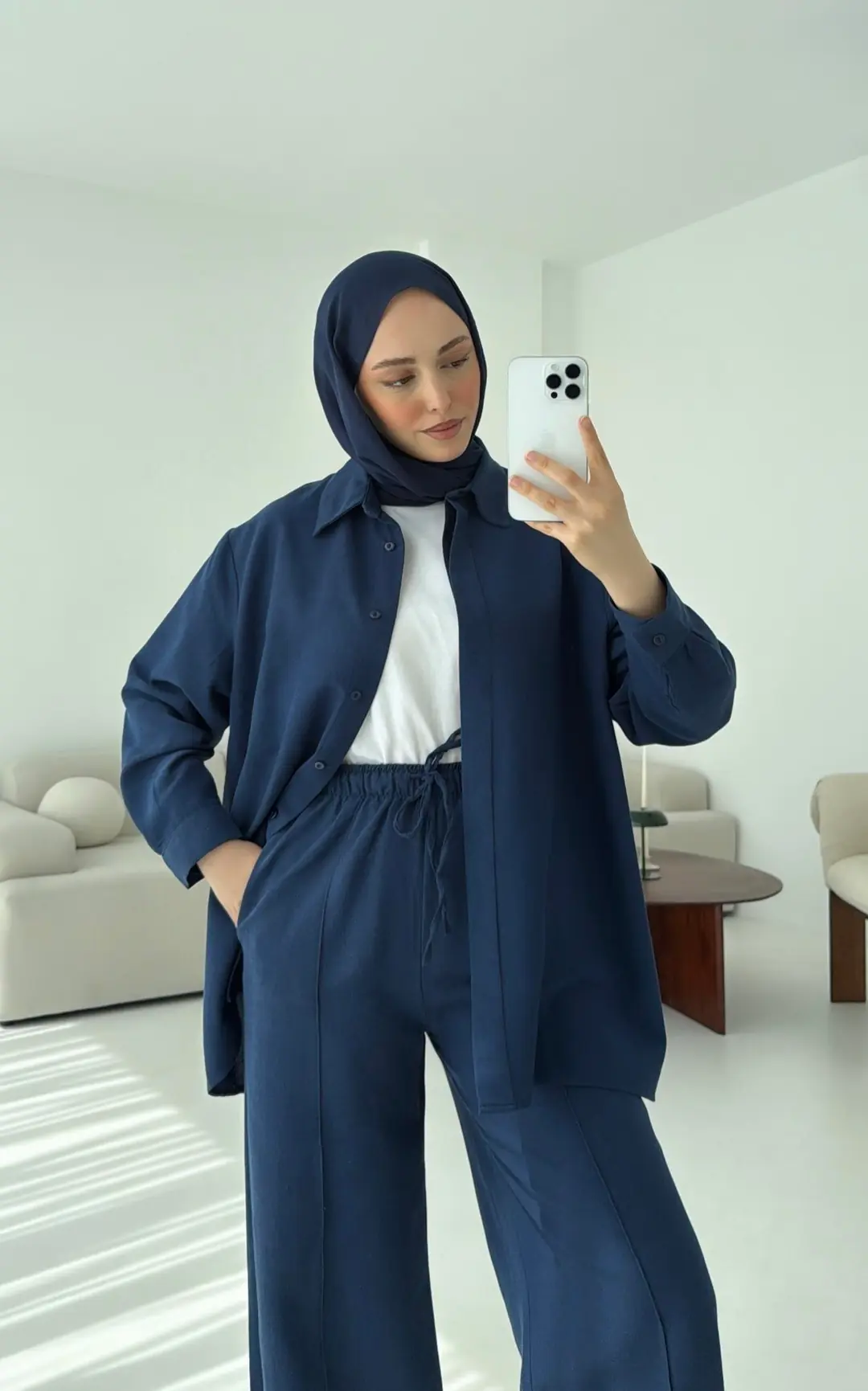 Lacivert Patlı Takım - Görsel 8