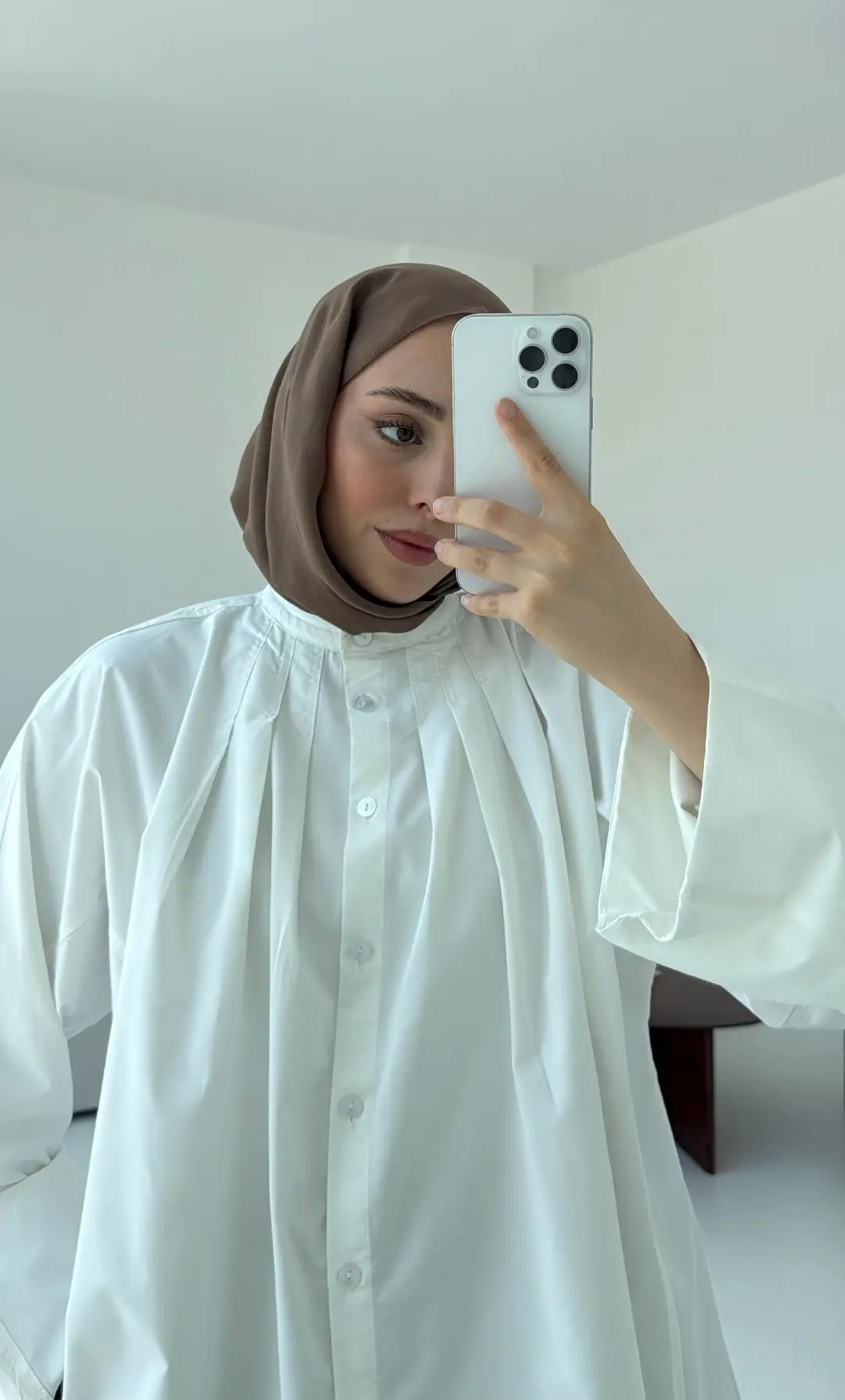 Lena Gömlek Beyaz - Görsel 4