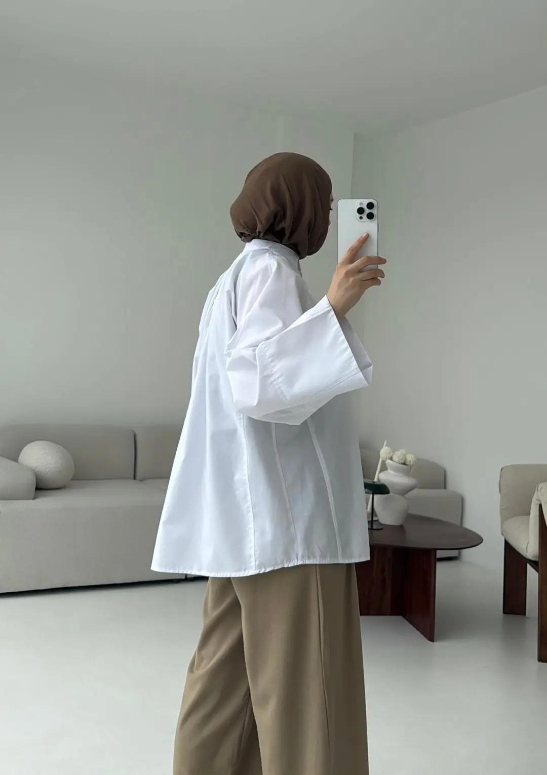 Lena Gömlek Beyaz - Görsel 4