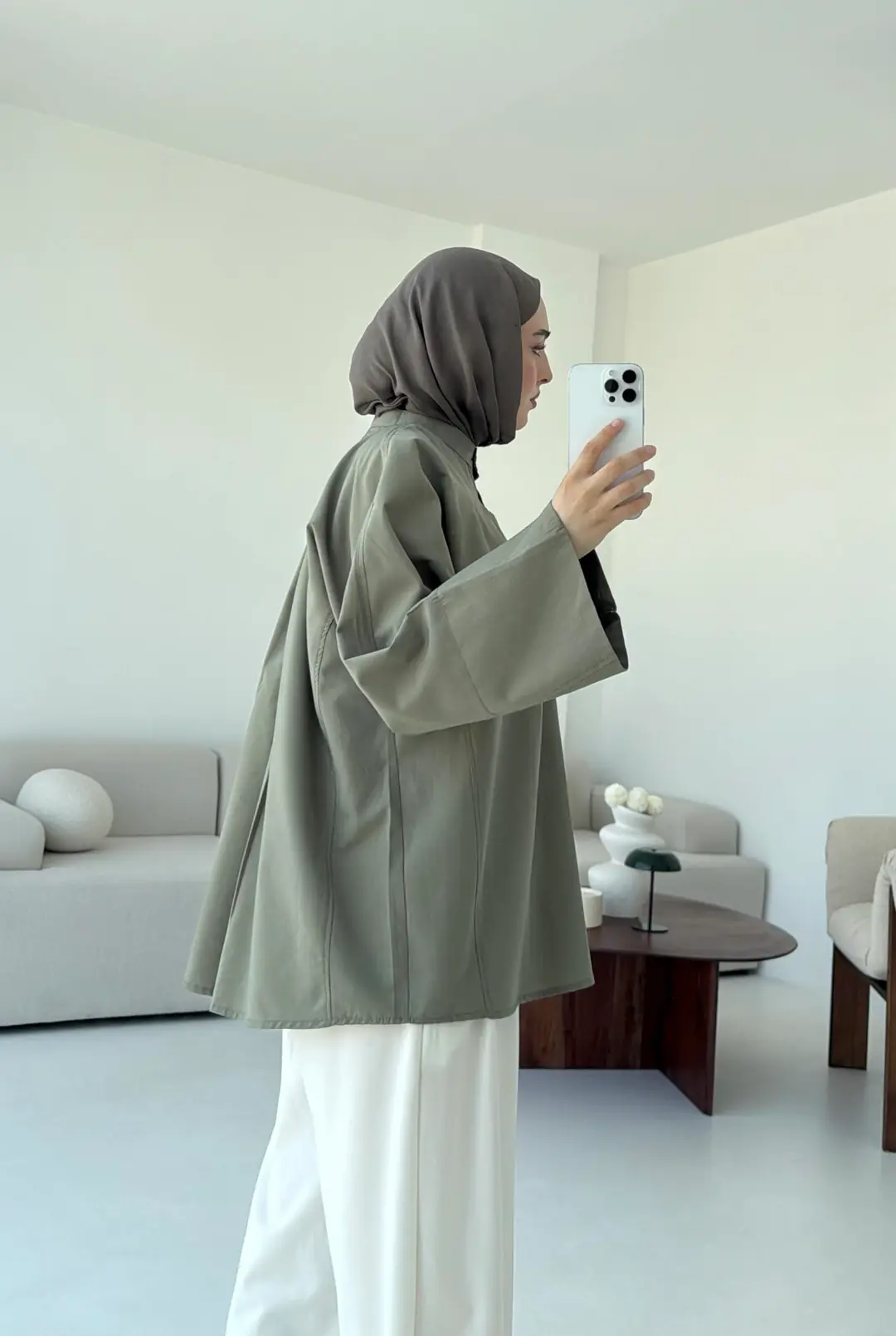 Lena Gömlek Haki - Görsel 7